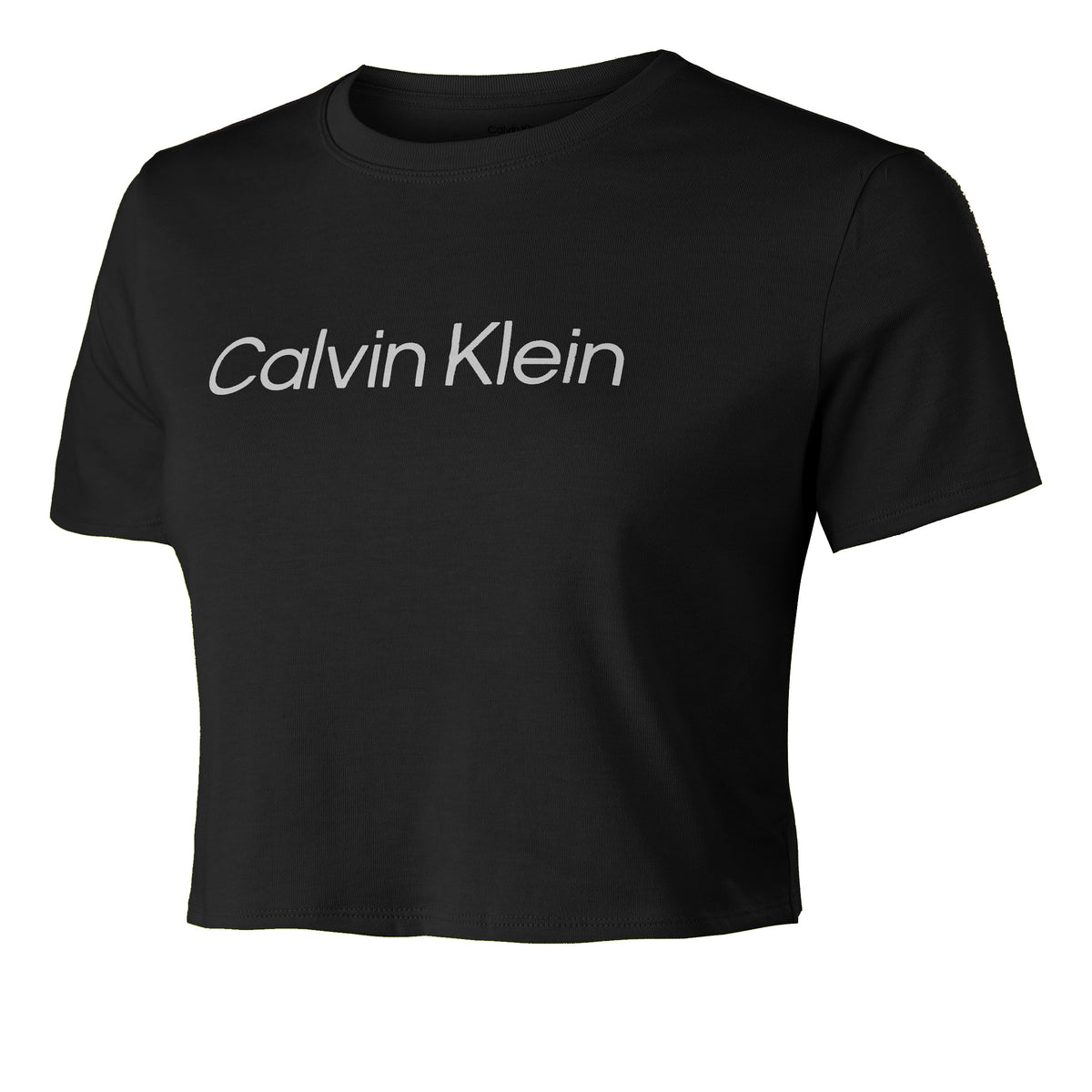 Calvin Klein Cropped T-shirt Femmes - noir,