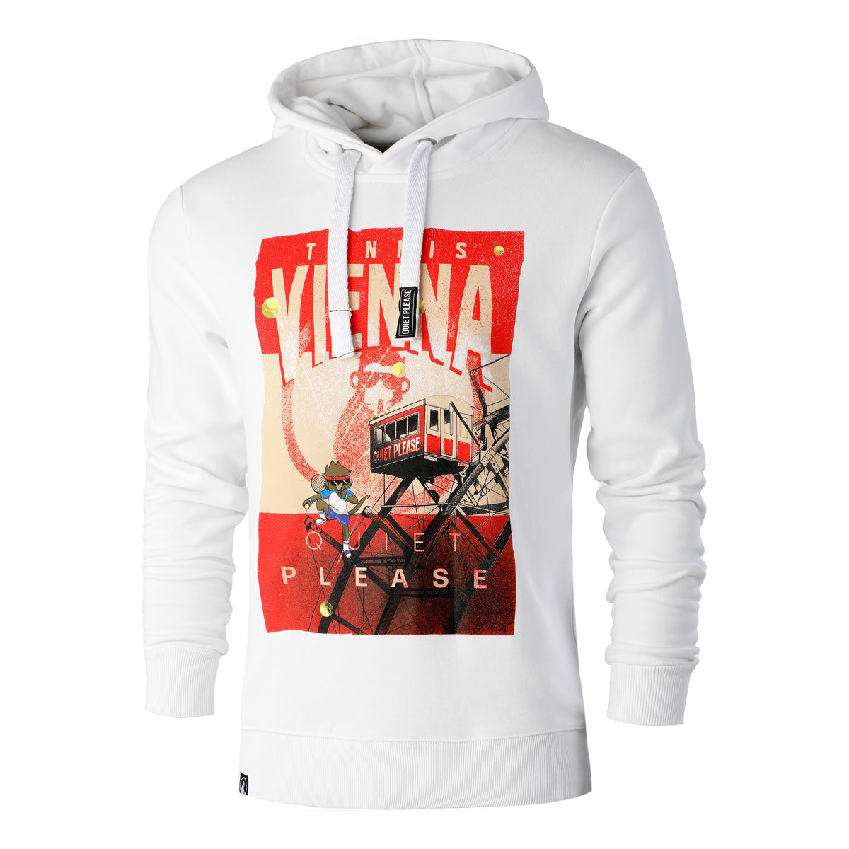 Quiet Please Vienna Hoody Herren - weiß, mehrfarbig