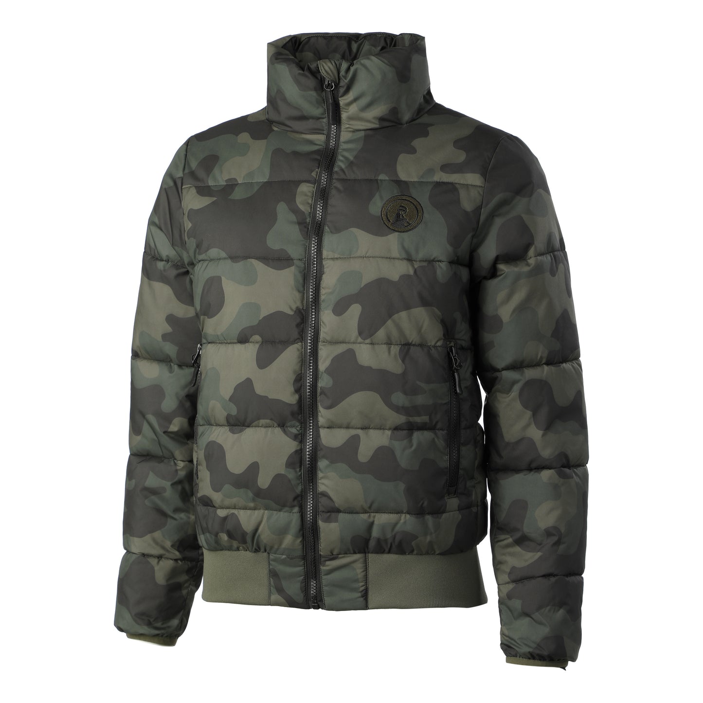 Quiet Please Camou Supercourt Veste Duvet Femmes-Vert Olive,Kaki