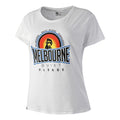 Melbourne Sunrise T-Shirt Damen-Weiß,Mehrfarbig