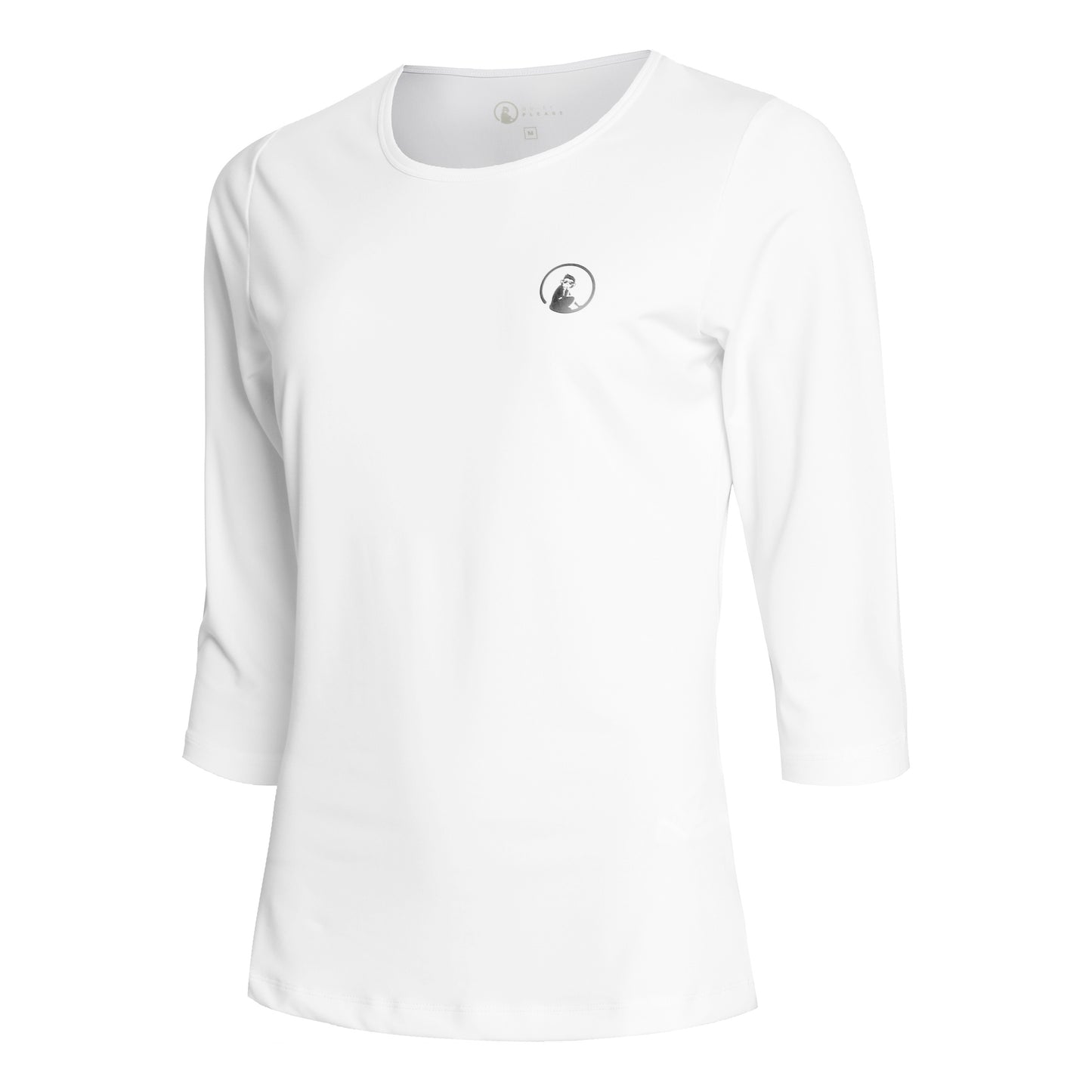 Quiet Please Mixed Haut manches longues Femmes - blanc, noir