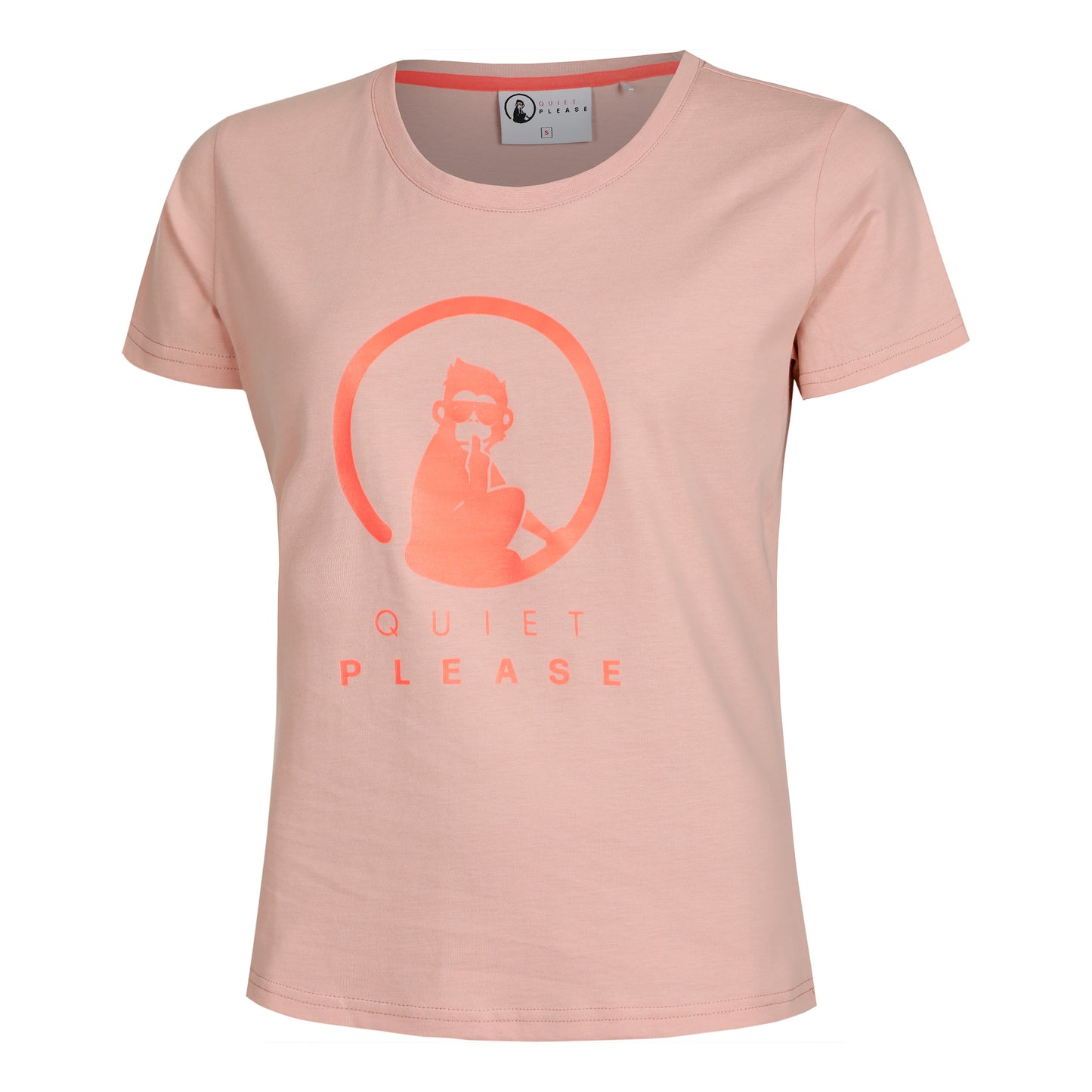 Quiet Please Baseline Maglietta Donna - rosa antico, rosso
