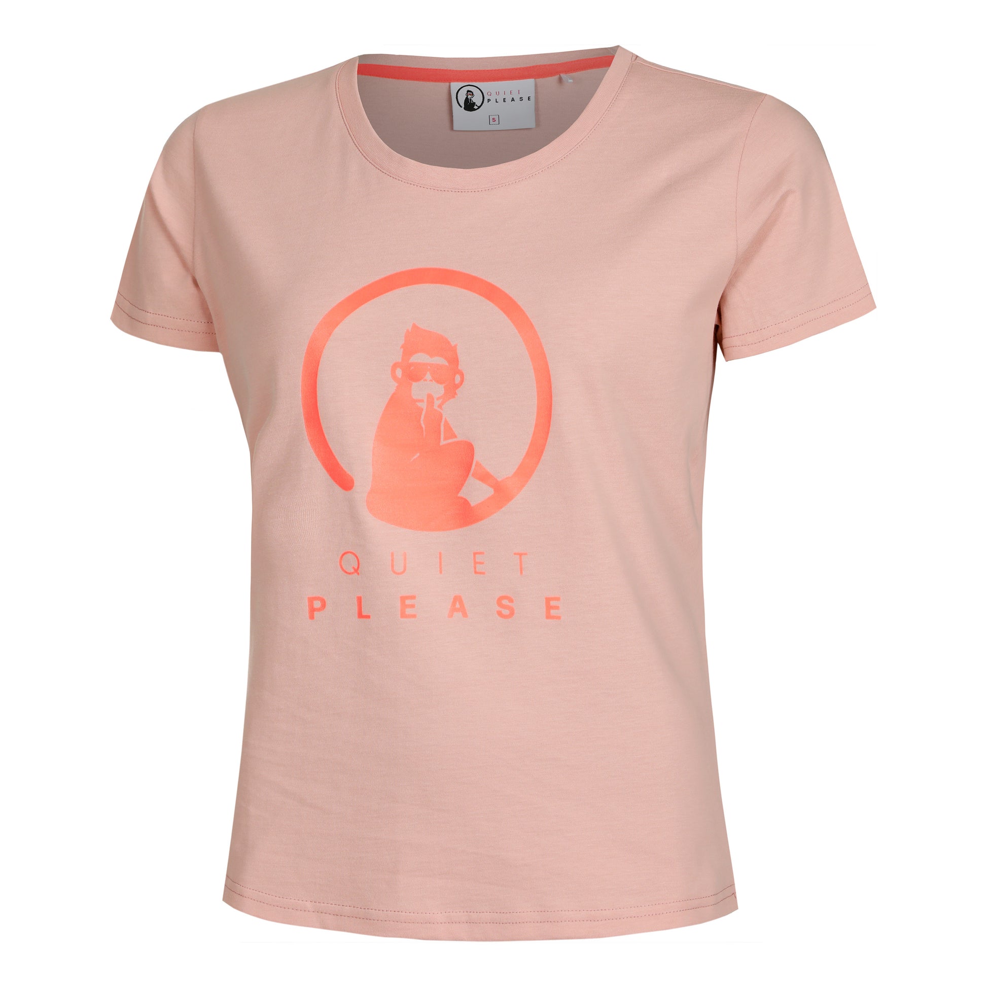 Quiet Please Baseline Maglietta Donna - rosa antico, rosso
