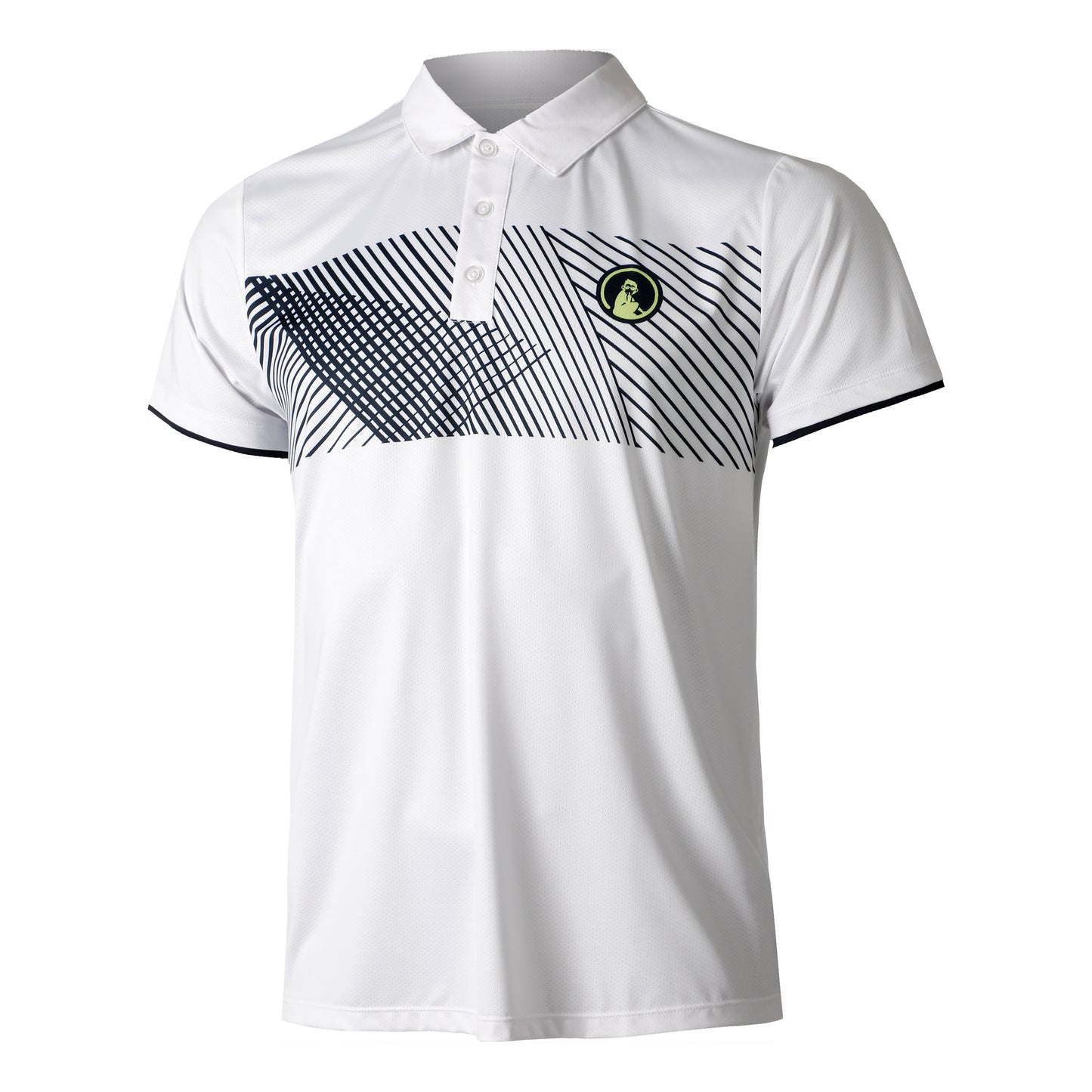 Quiet Please Perspectives Tournament Polo Hommes-Blanc
