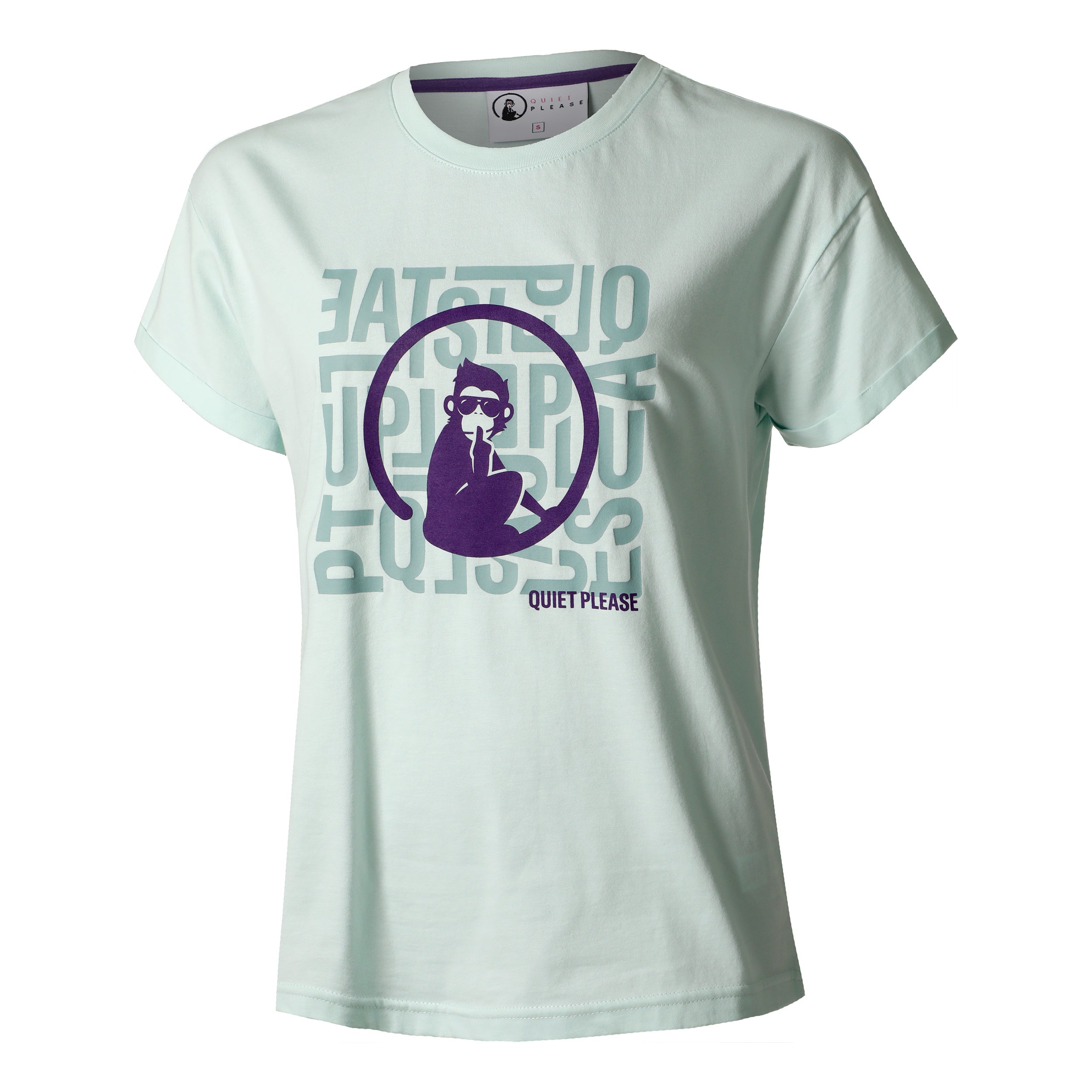 Quiet Please Word Salad Maglietta Donna - mint,