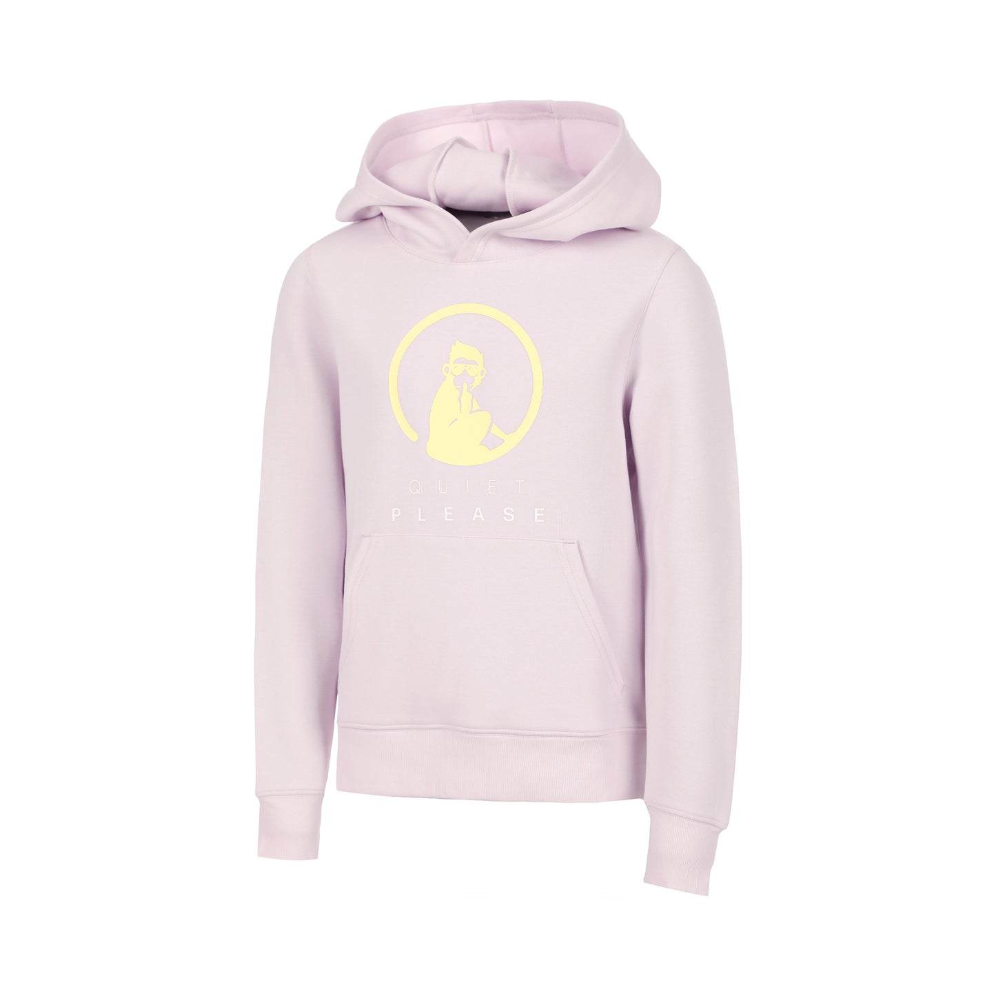 Quiet Please Baseline Logo Hoody Mädchen - flieder, gelb