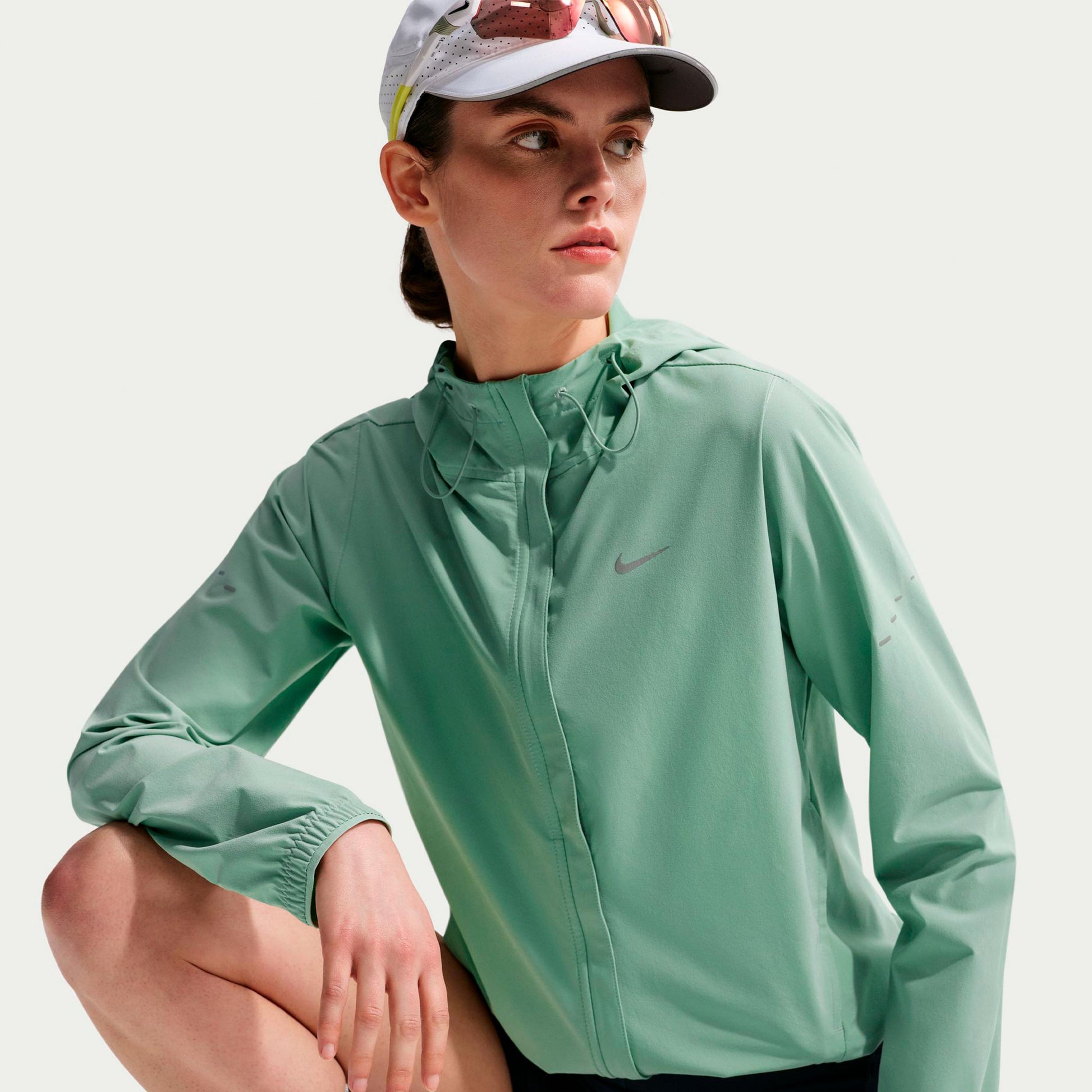 Nike Swift Giacca da corsa Donna - verde chiaro, argento