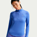 Swift Half-Zip Camicia da corsa Donna - blu, argento