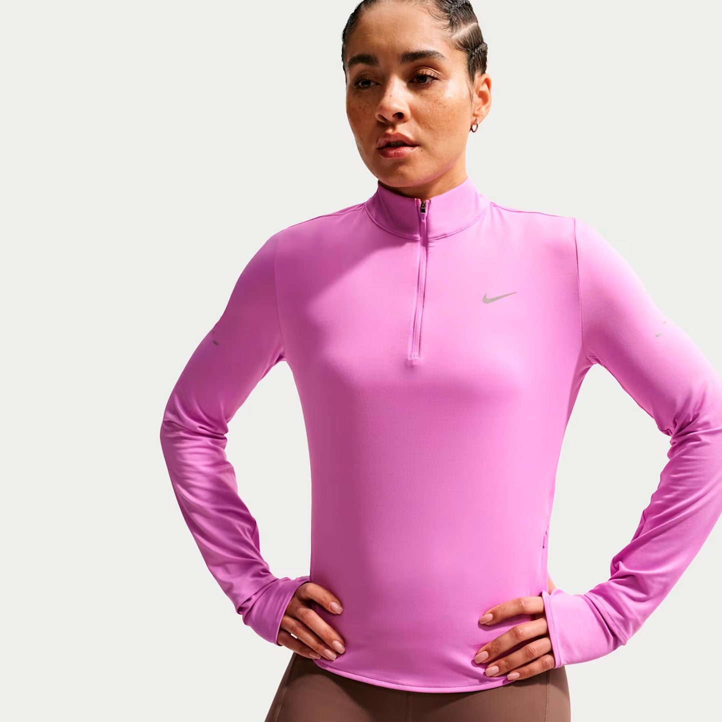 Nike Swift Camicia da corsa Donna - rosa, argento