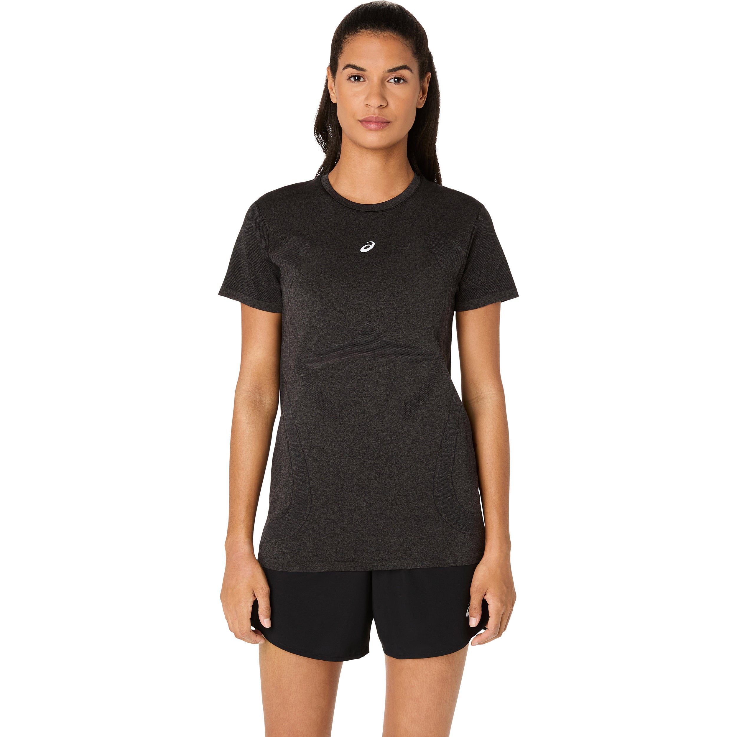 ASICS Road Seamless  Camicia da corsa Donna - nero, grigio scuro