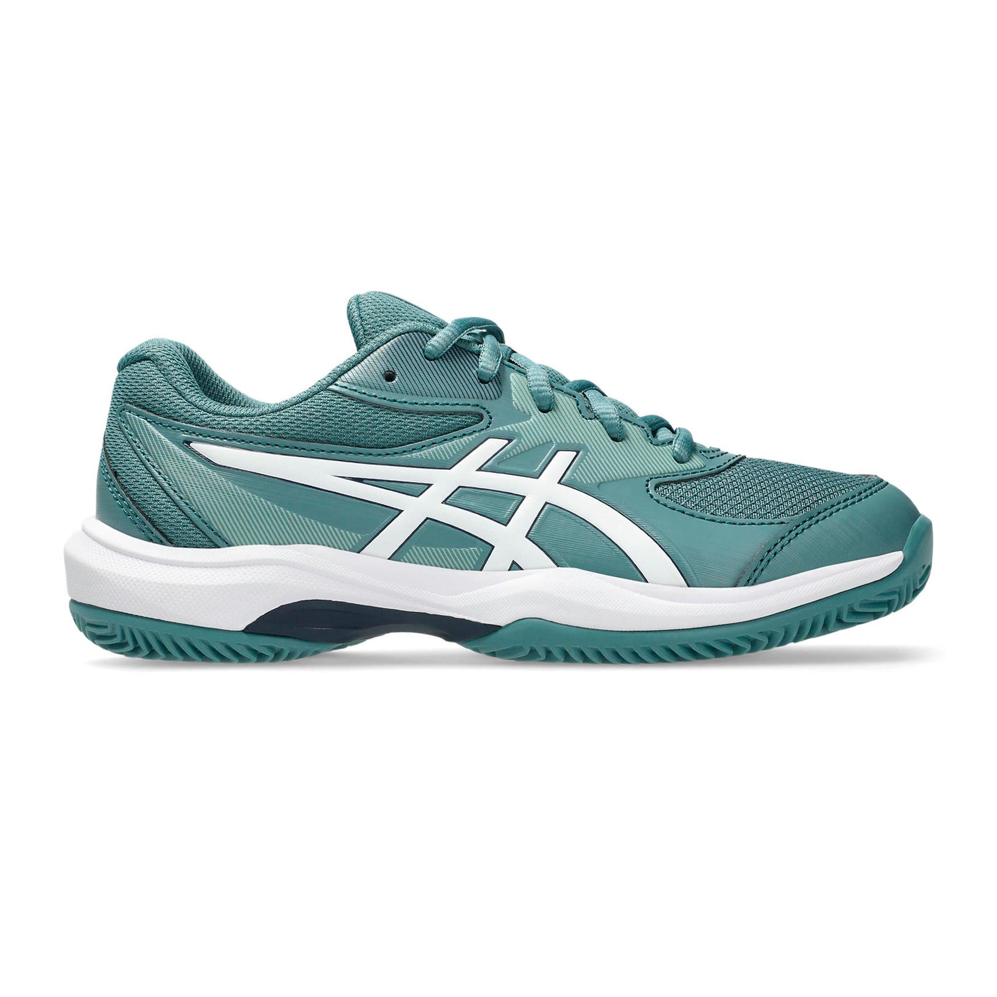 ASICS Gel-Game Gs/OC Chaussure terre battue Enfants - bleu petrol, blanc