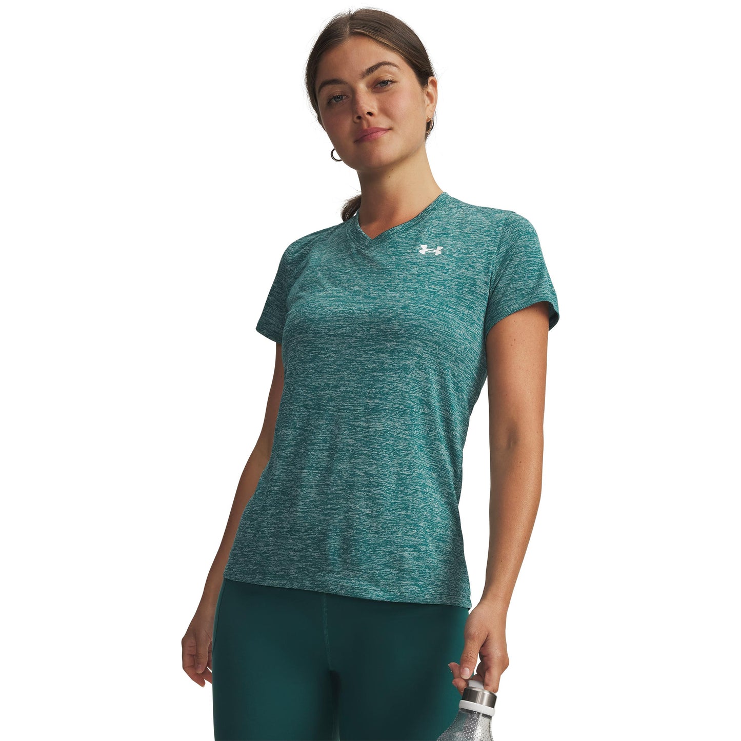 Under Armour Tech Twist Maglietta Donna-verde, bianco