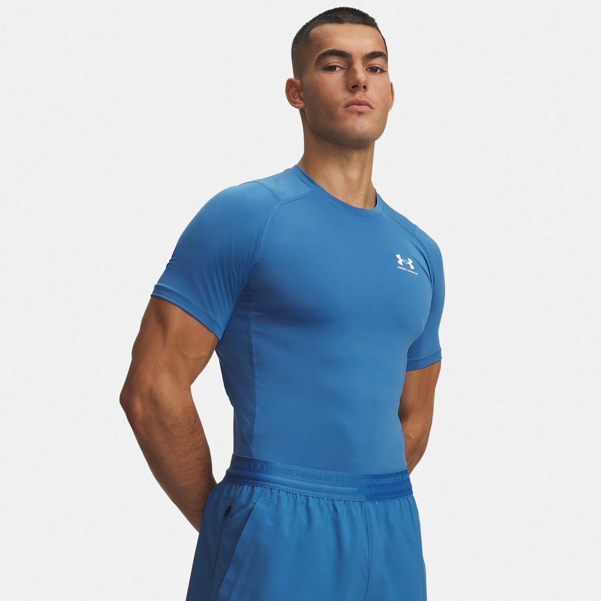 Under Armour Heatgear Comp Maglietta Uomini - blu