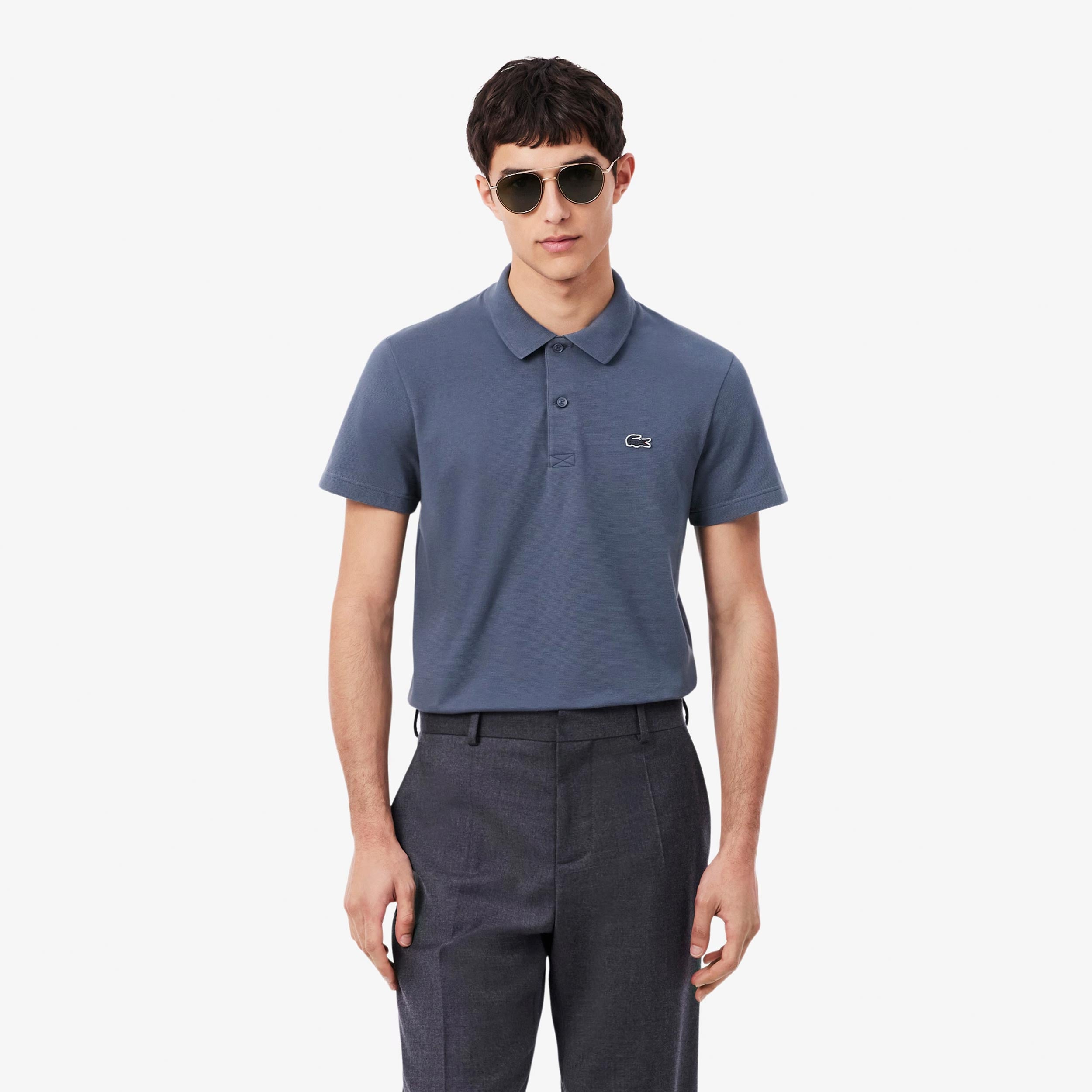 Lacoste Polo Hommes - bleu petrol