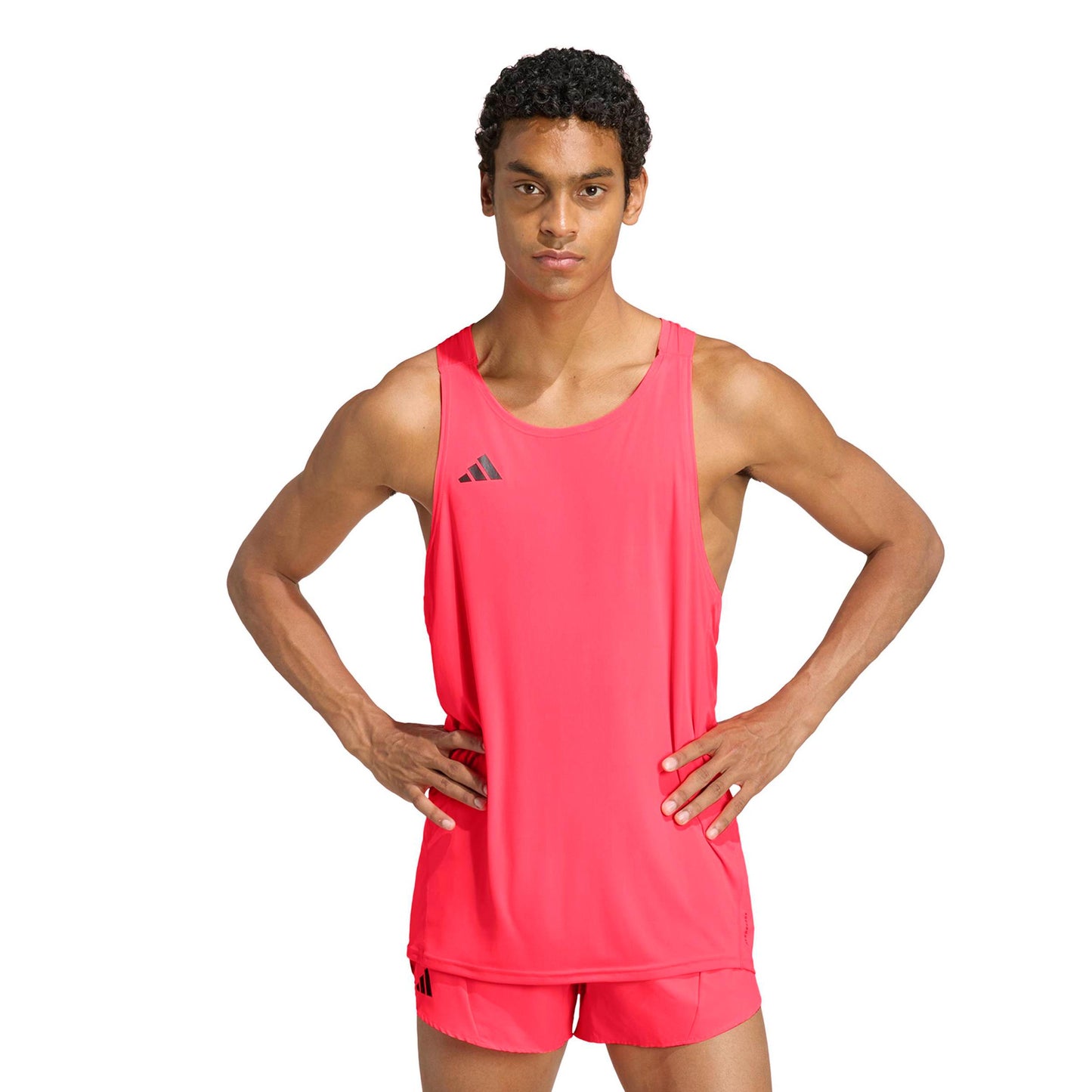 adidas Adizero Essential Camicia da corsa Uomini - corallo