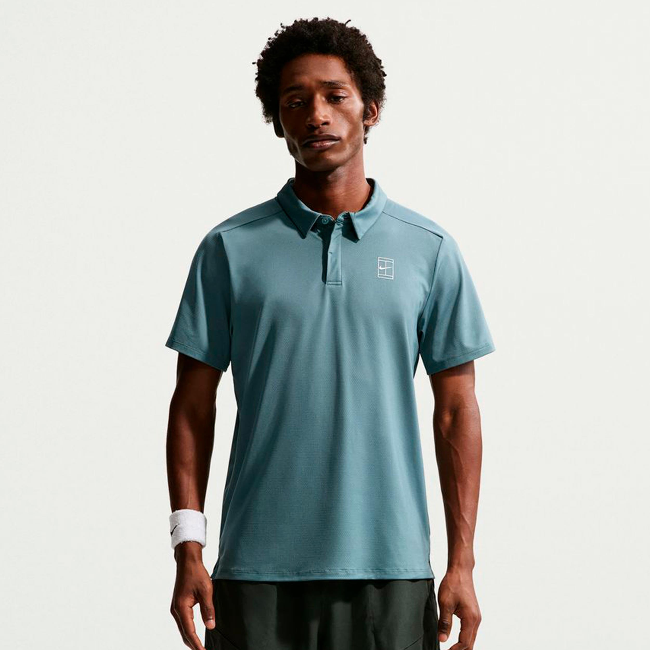Nike Jannik Sinner Court Dri-FIT Advantage Polo Uomini - grigio-blu