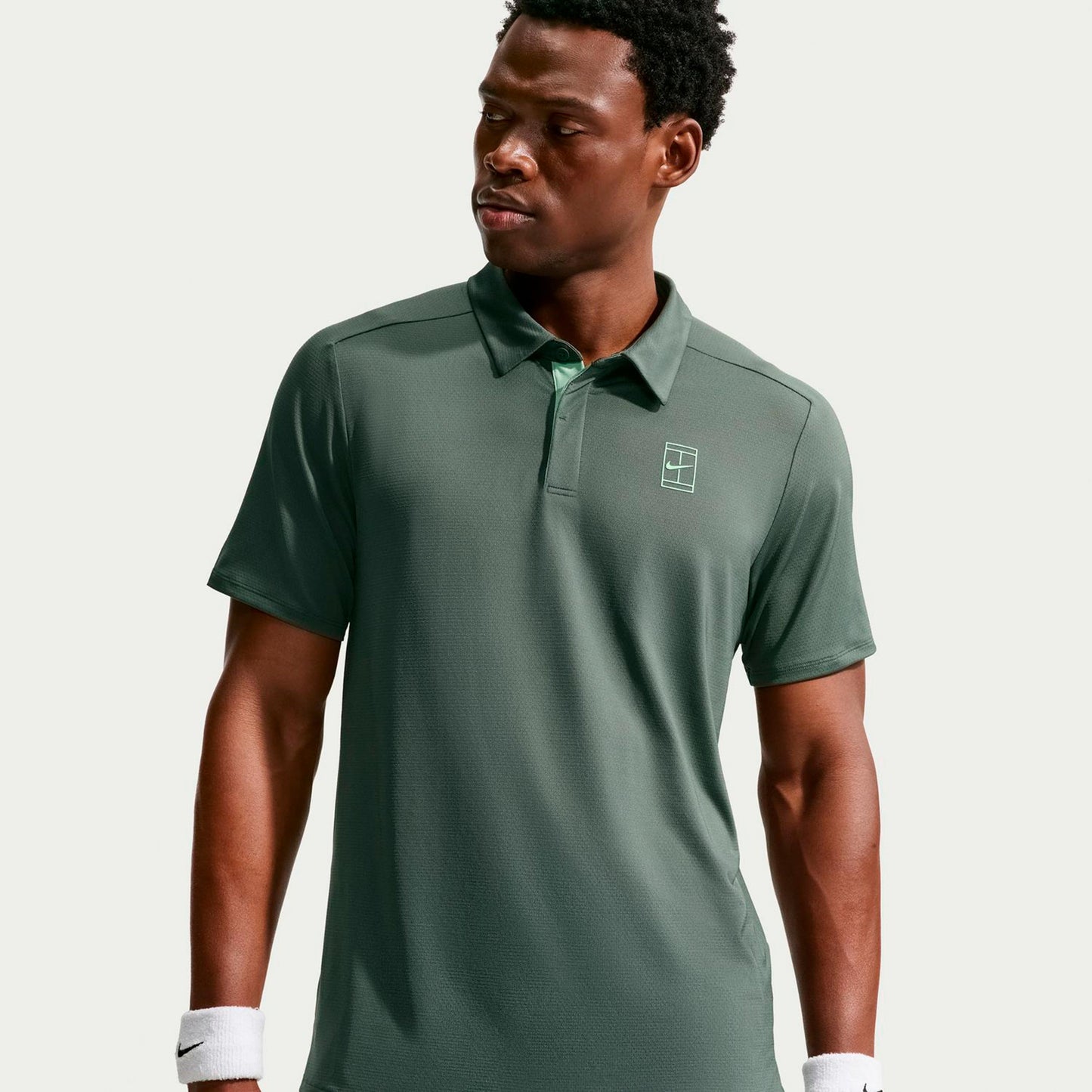 Nike Court Dri-FIT Advantage Polo Hommes - blanc cassé
