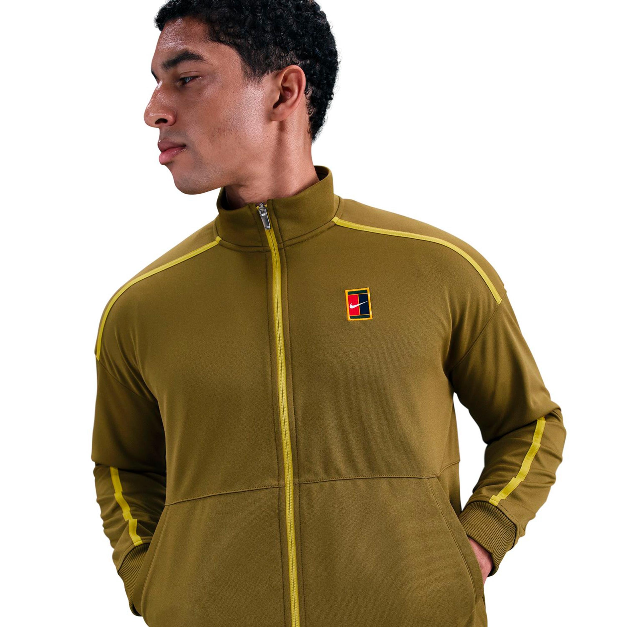 Nike Jannik Sinner Court Heritage Veste de survêtement Hommes-vert olive