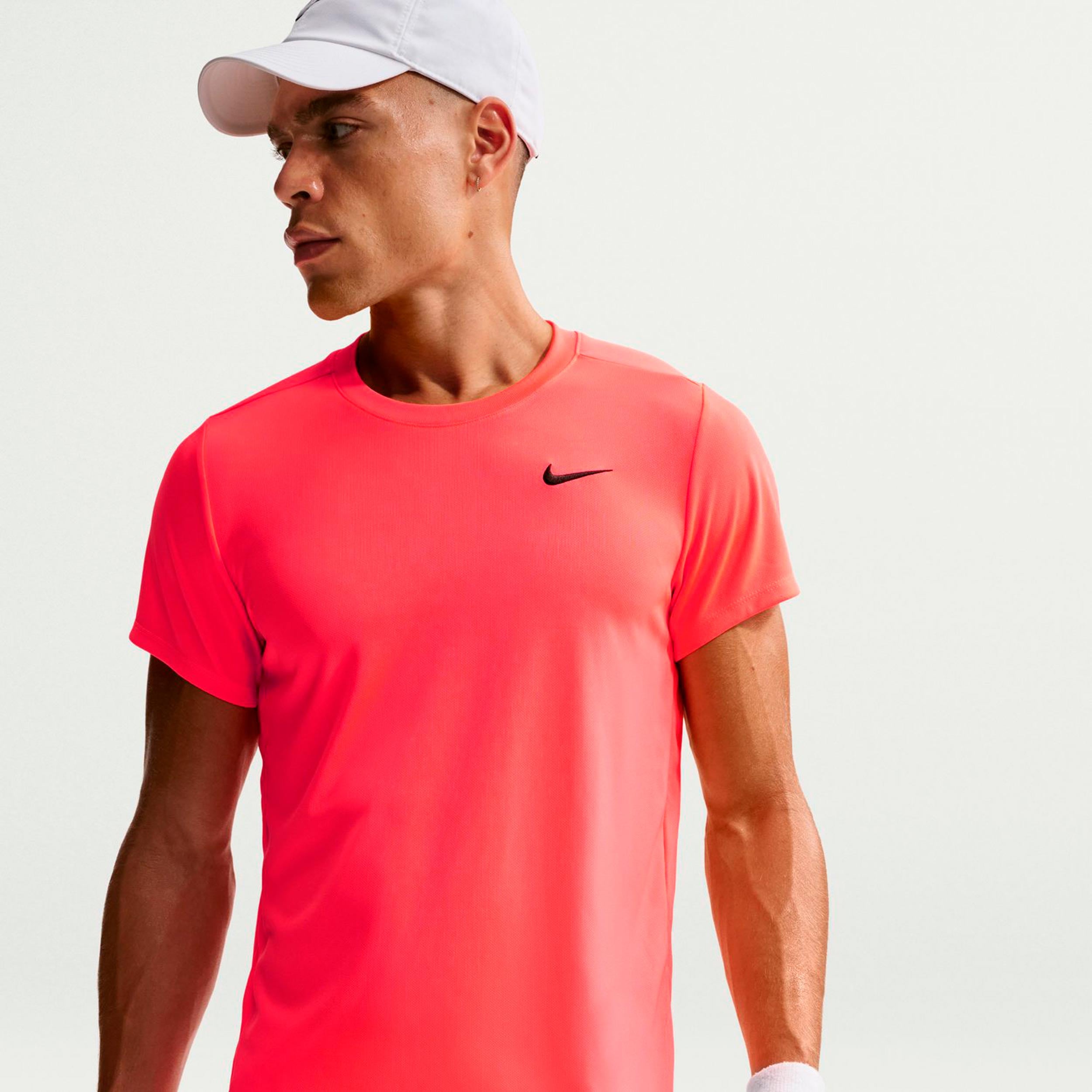 Nike Court Victory Dry Maglietta Uomini - corallo, nero