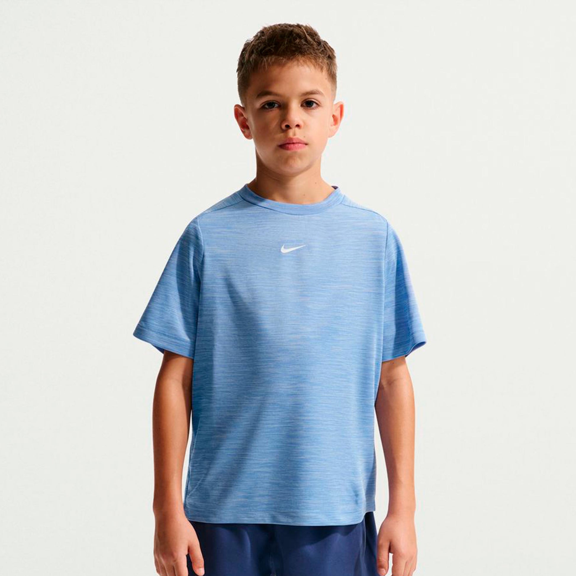Nike Dri-FIT Multi Heather Maglietta Bambini - blu, blu chiaro