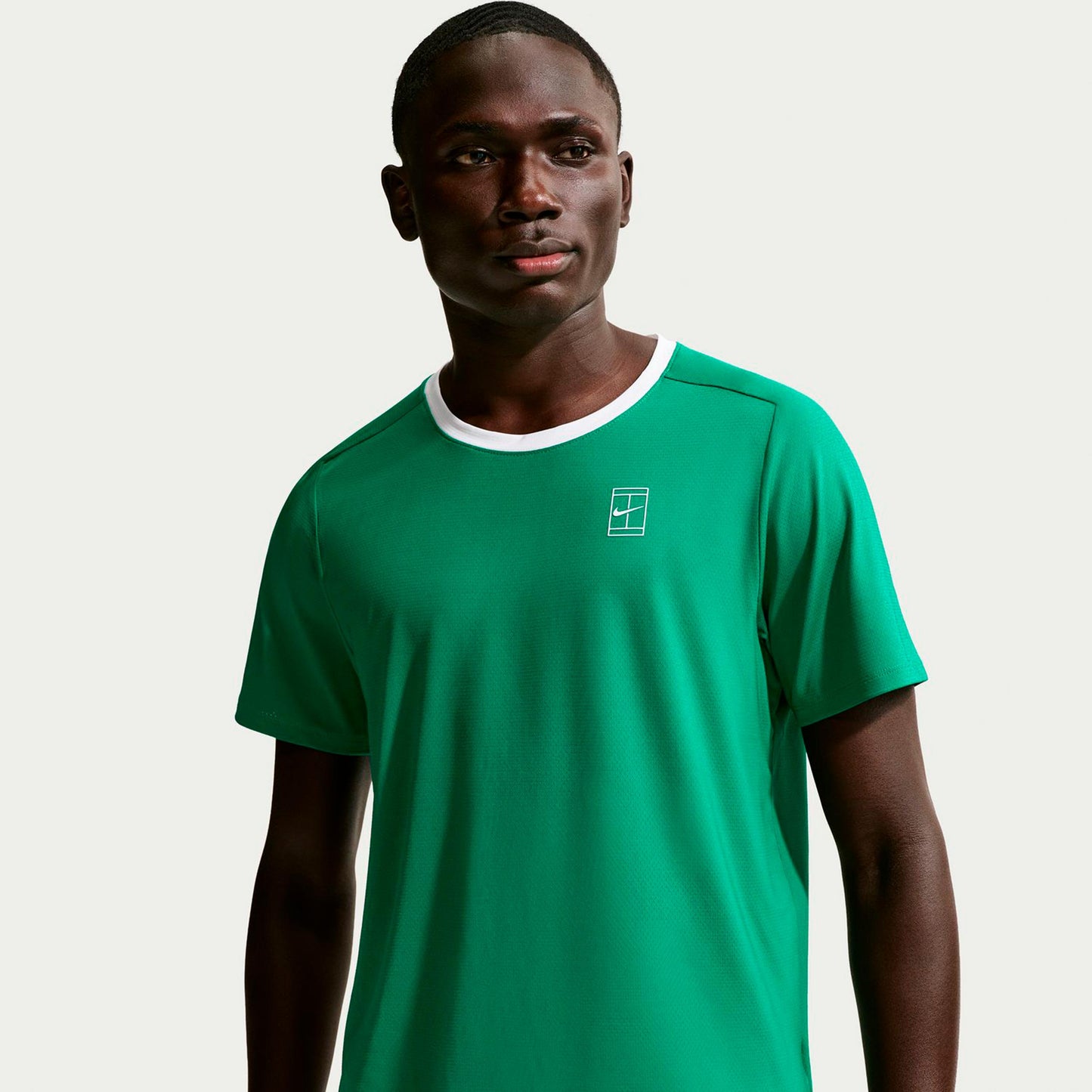 Nike Court Dri-FIT Advantage Maglietta Uomini-verde scuro