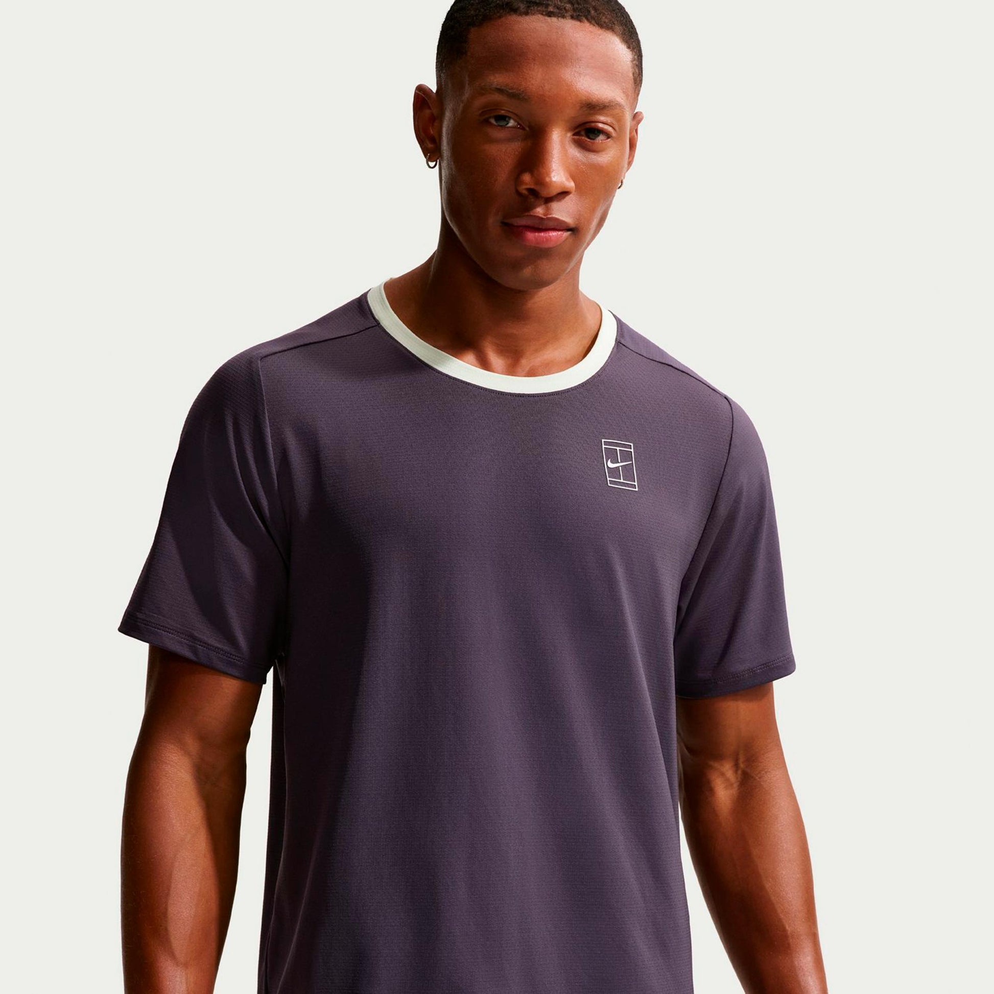 Nike Court Dri-FIT Advantage T-Shirt Herren-lila
