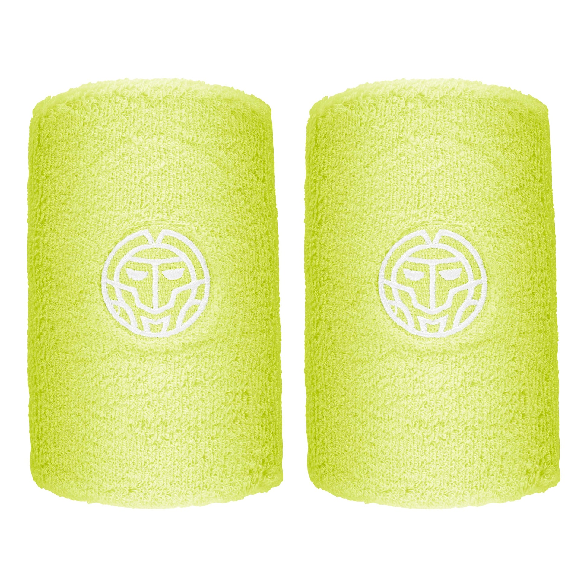 BIDI BADU Night Flash Polsino anti sudore Confezione da 2 Unisex - giallo neon, bianco