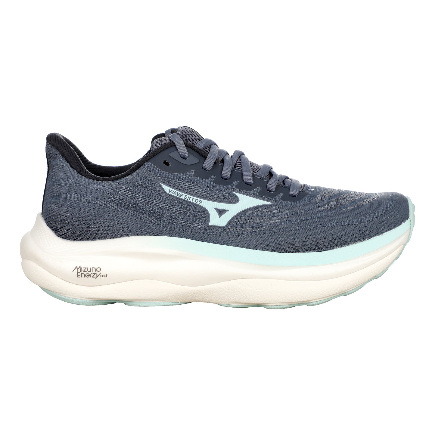 Mizuno Wave Sky 9  Neutralschuh Damen - blaugrau, mint