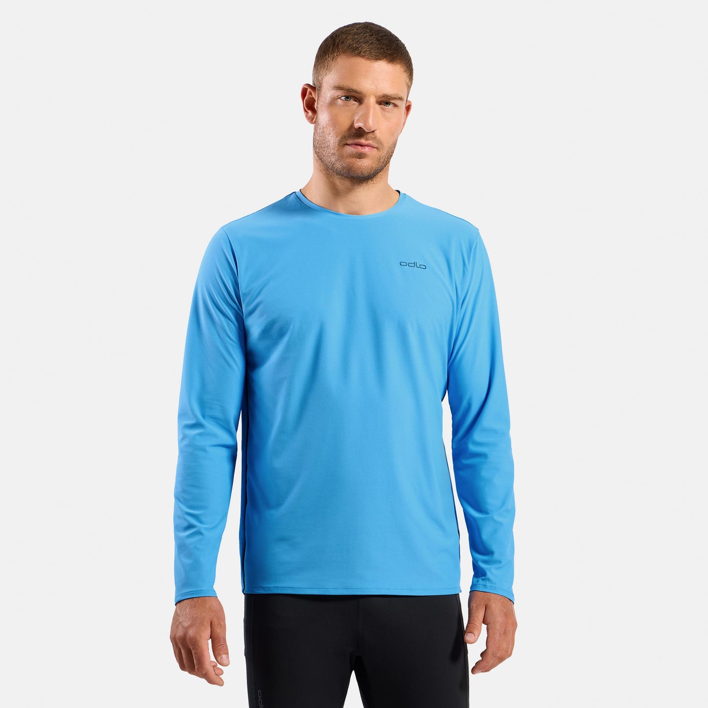 Odlo Zeroweight Chill-Tec  Camicia da corsa Uomini - blu chiaro