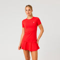Ace Slim T-shirt Femmes - rouge