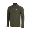 Memories Big Serve 1/4 Zip Manica lunga Ragazzi - verde scuro