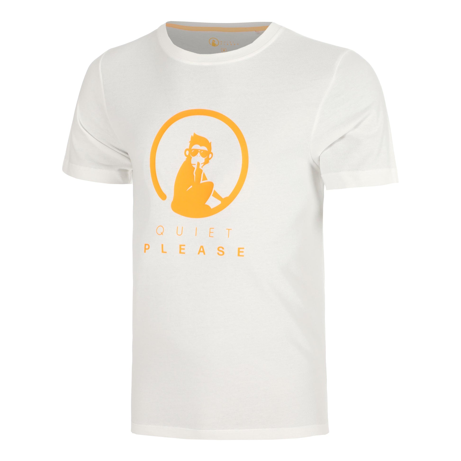 Quiet Please Glow Training T-shirt Hommes - crème