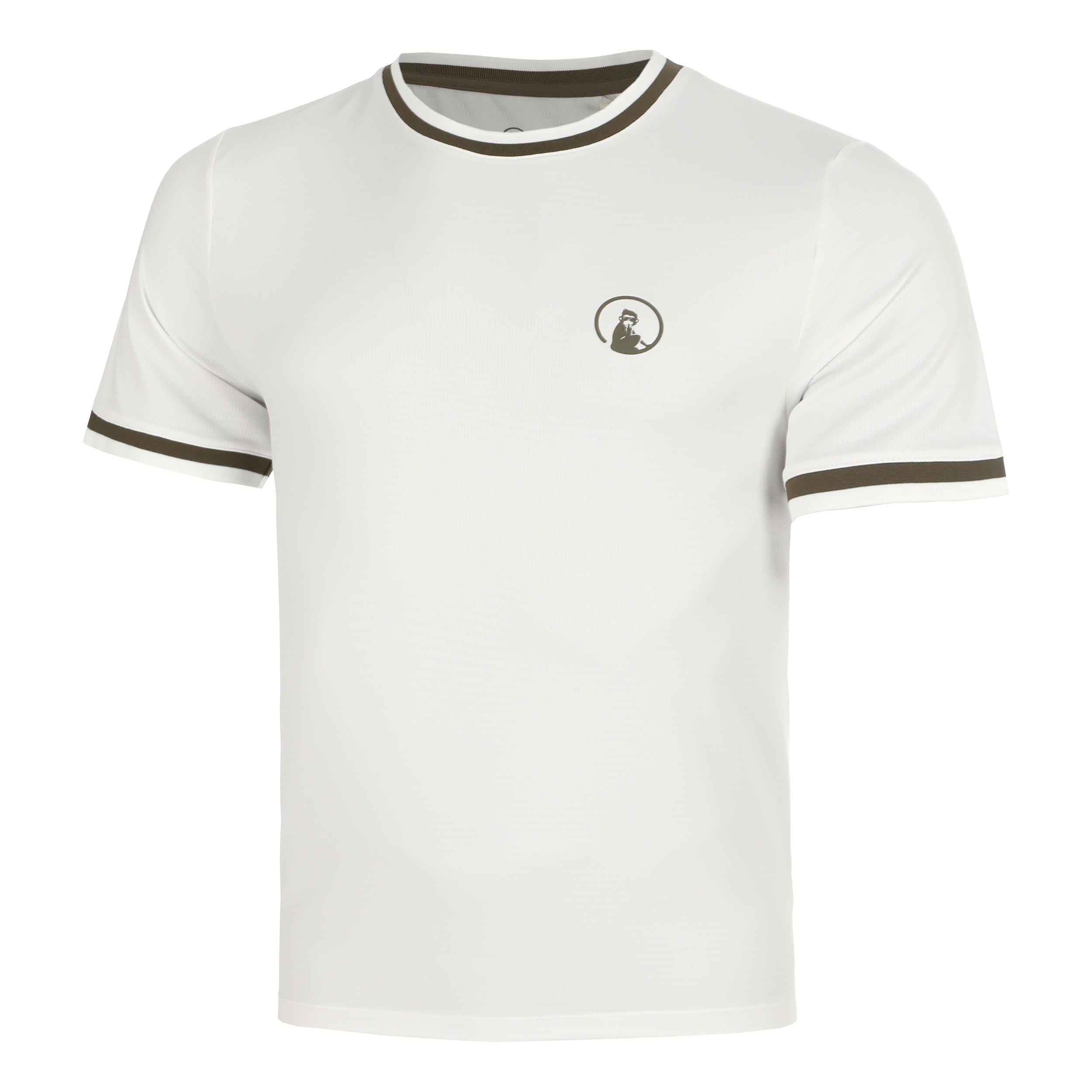 Quiet Please Memories Break Ringer T-shirt Hommes - blanc cassé