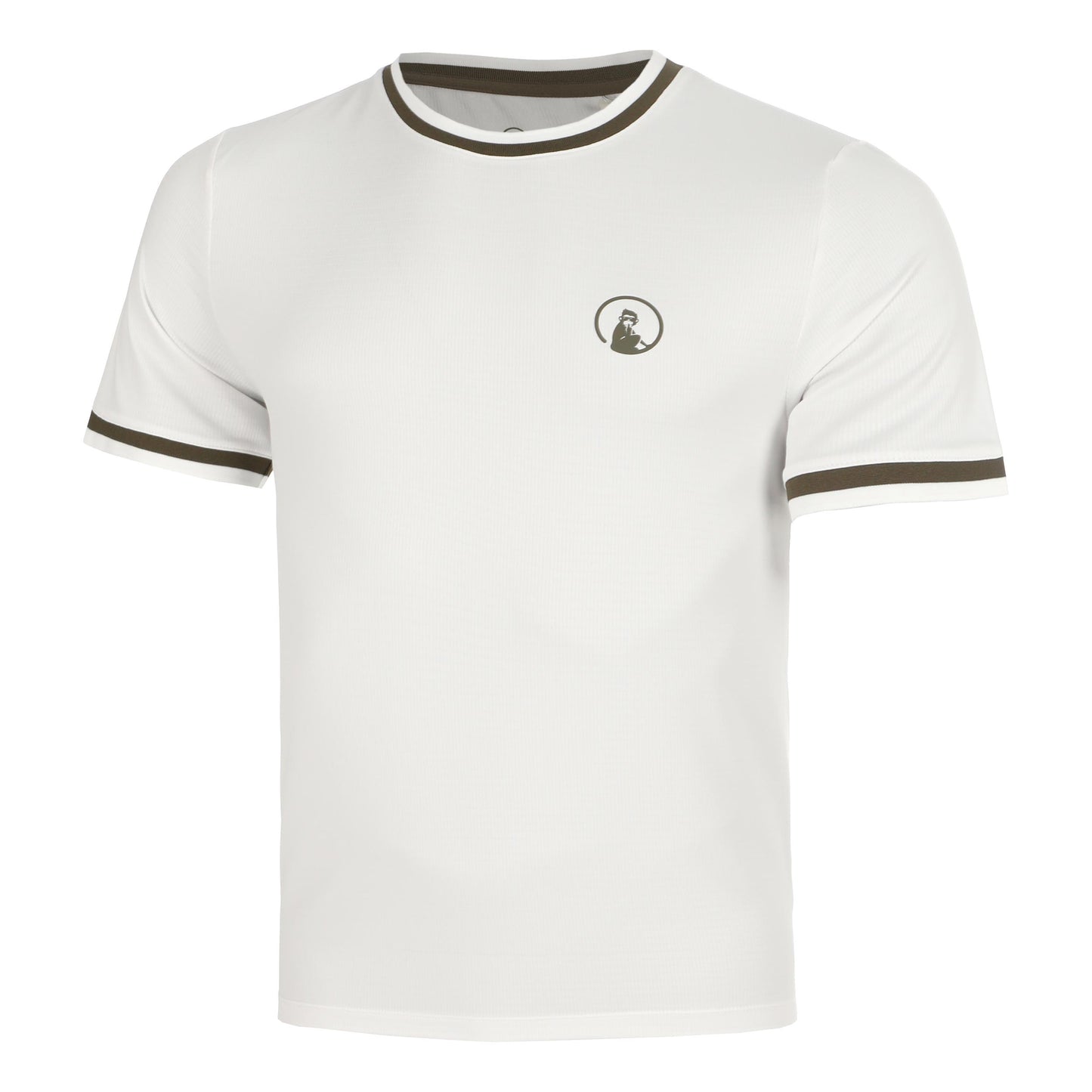Quiet Please Memories Break Ringer T-shirt Hommes - blanc cassé