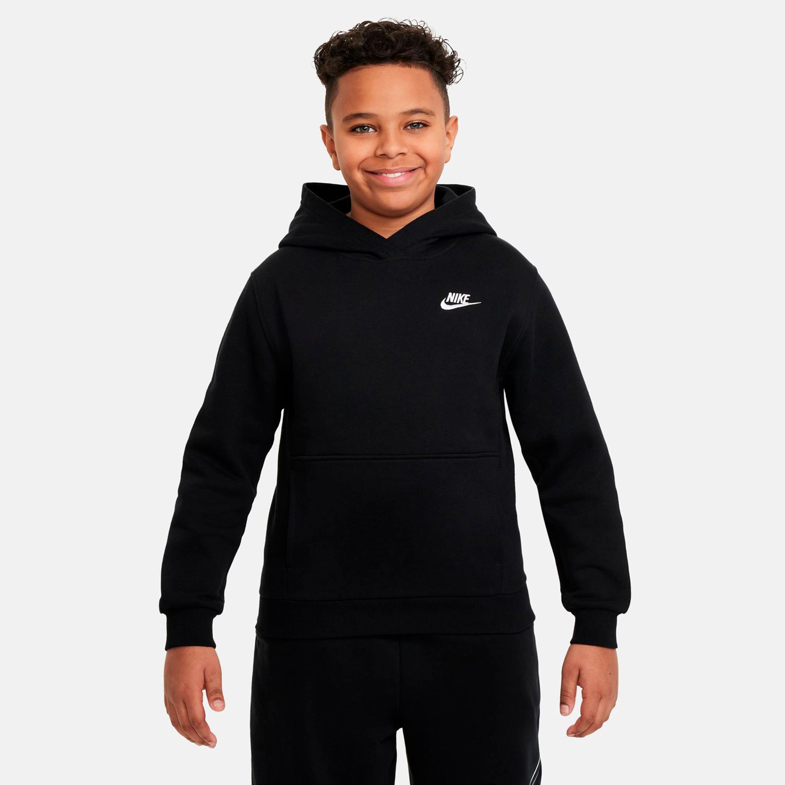 Nike Club Fleece Hoody Kinder - schwarz