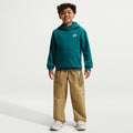 Club Fleece Hoody Kinder - petrol