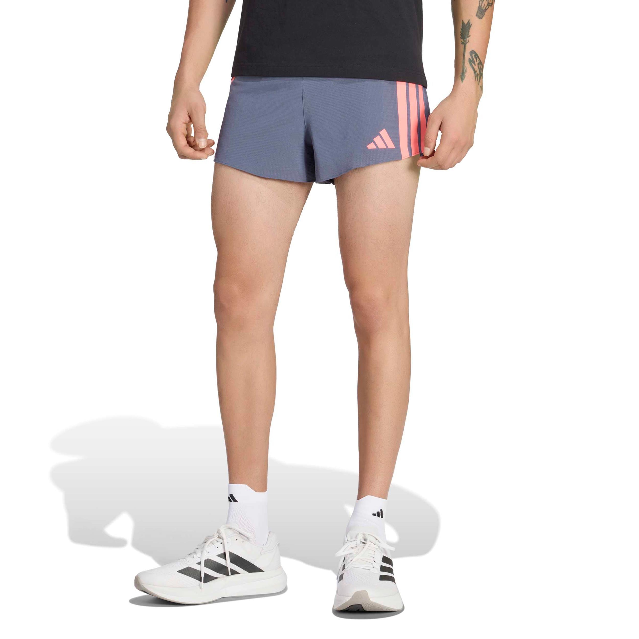 adidas adizero Gel 3in Pantaloncini da corsa Uomini - grigio, corallo