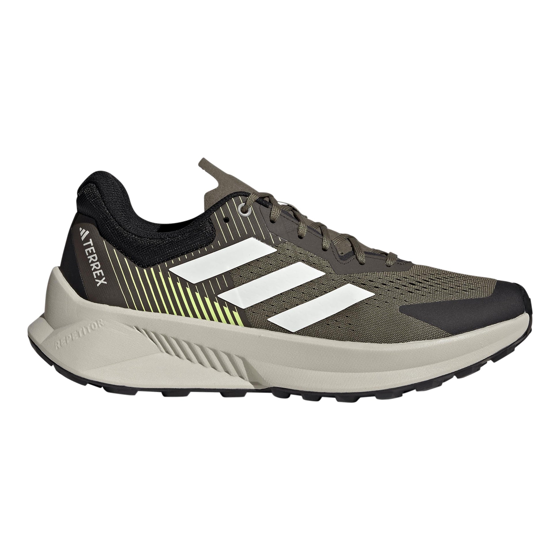 adidas Terrex Soulstride Flow Trailschuh Herren - oliv, weiß