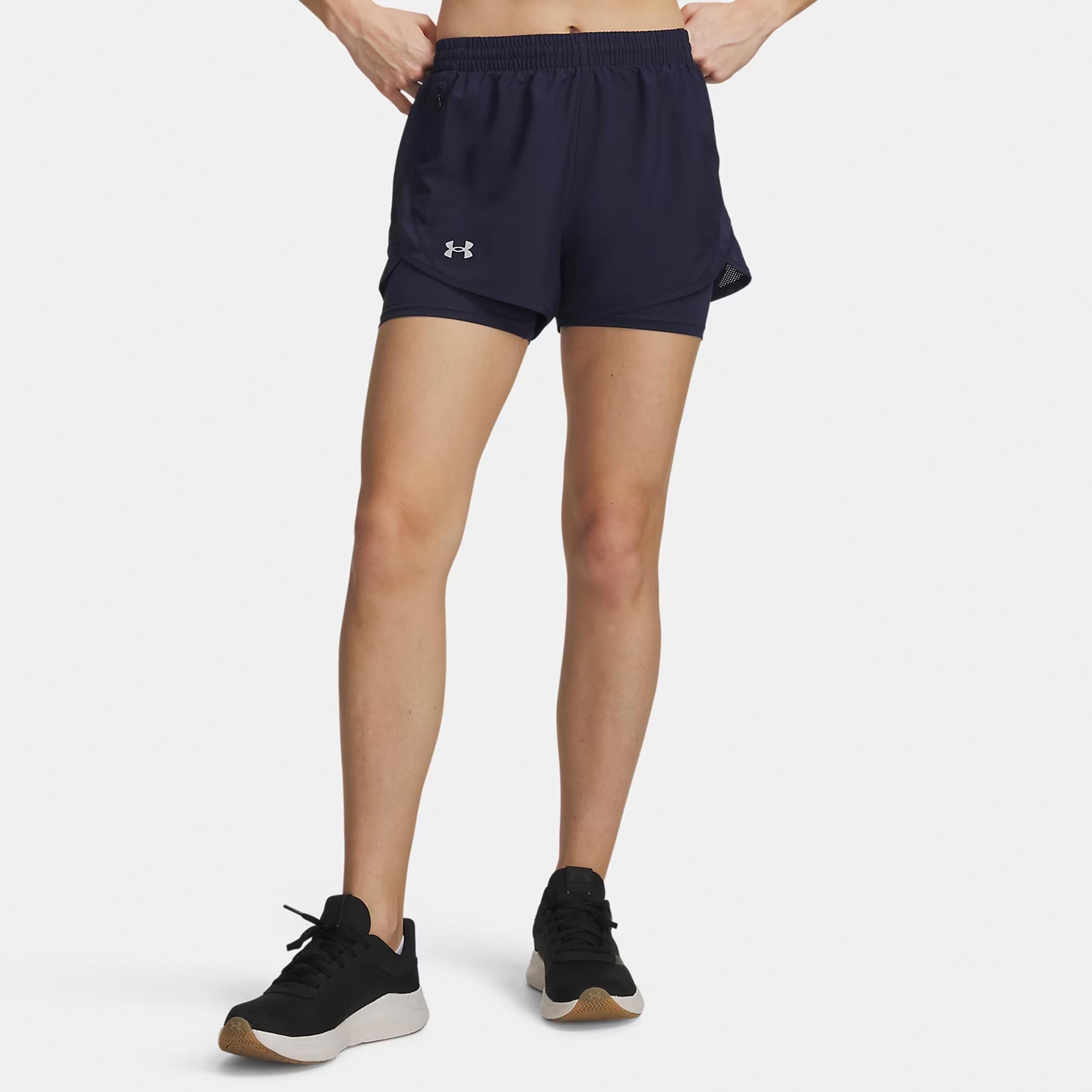 Under Armour Fly By 2in1  Laufshorts Damen - dunkelblau