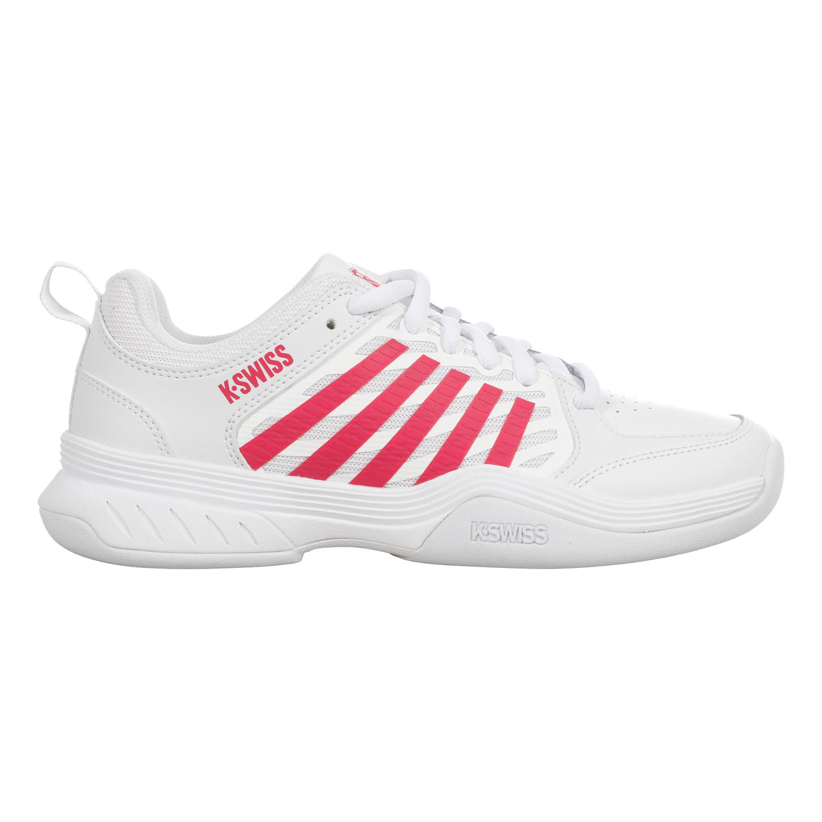 K-Swiss Court Express 2 Scarpa per tappeto Donna - bianco, rosso scuro