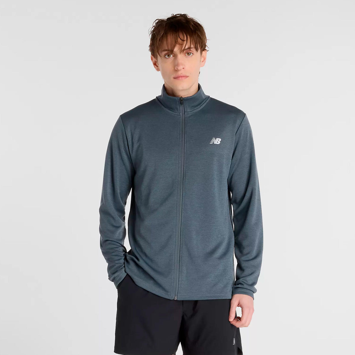New Balance Sport Knit Trainingsjacke Herren - dunkelgrau
