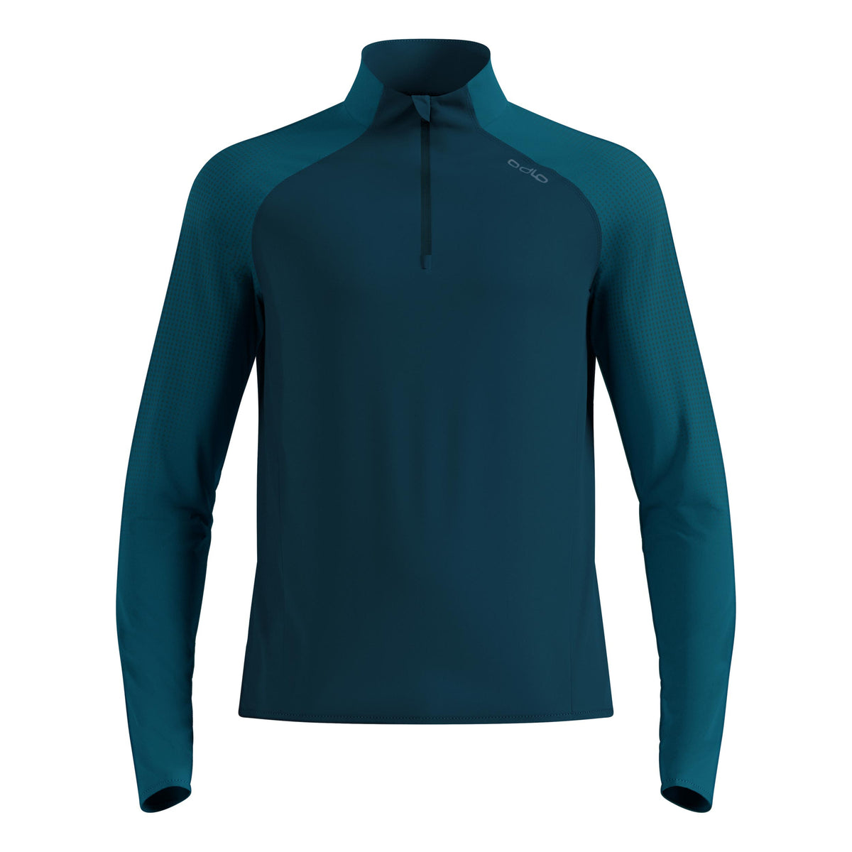Odlo Zeroweight Warm Mid Layer 1/2 Zip Maillot de course Hommes - bleu petrol