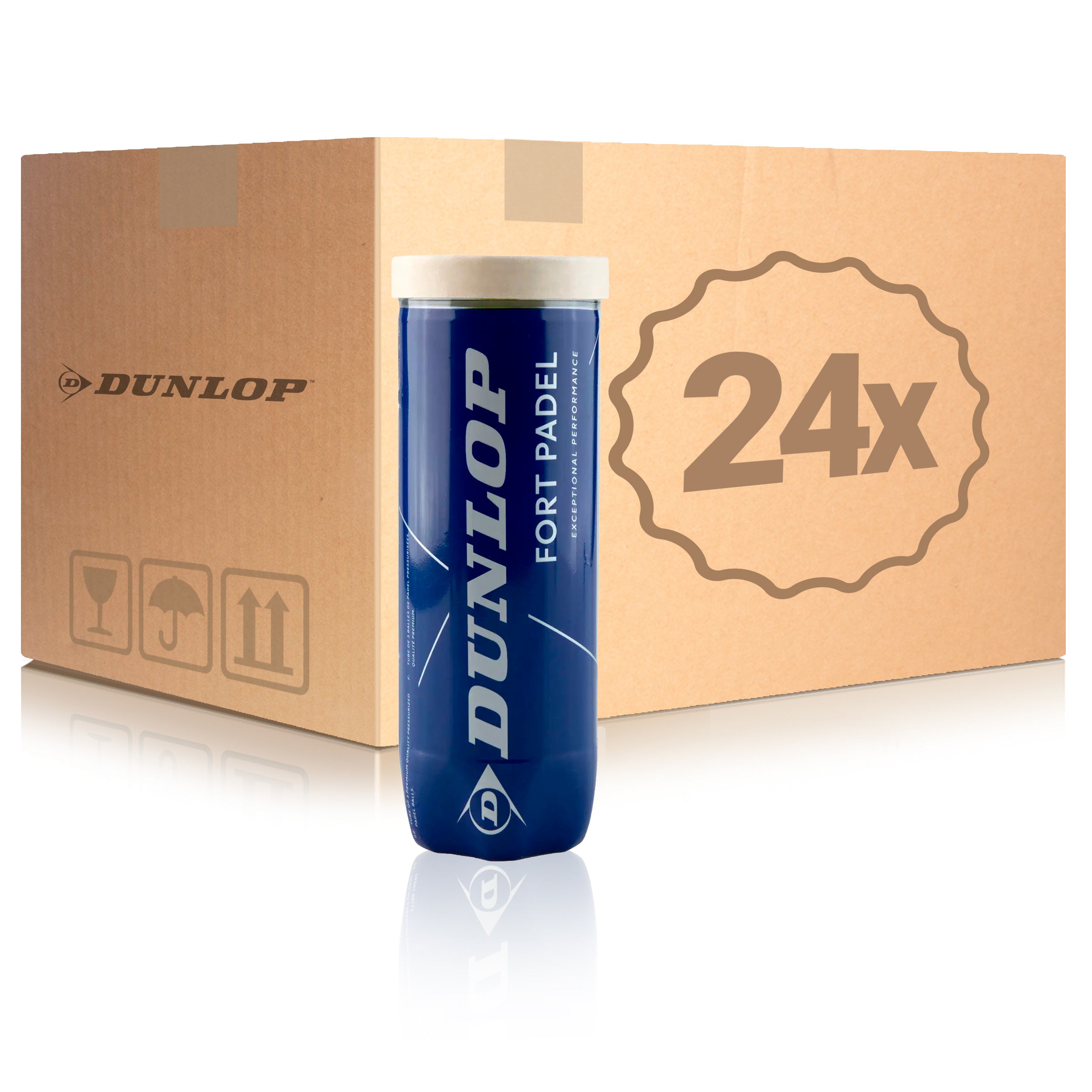 Dunlop 24 Tubes de 3 Fort Padel