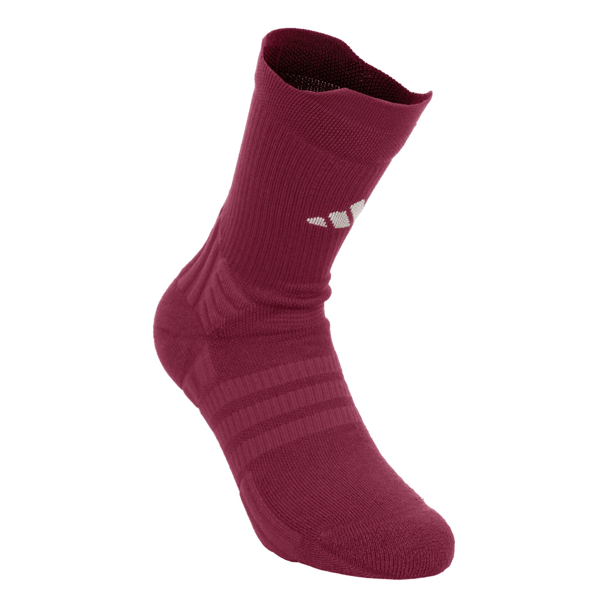 adidas Crew Calzini da tennis Unisex - vino rosso, crema