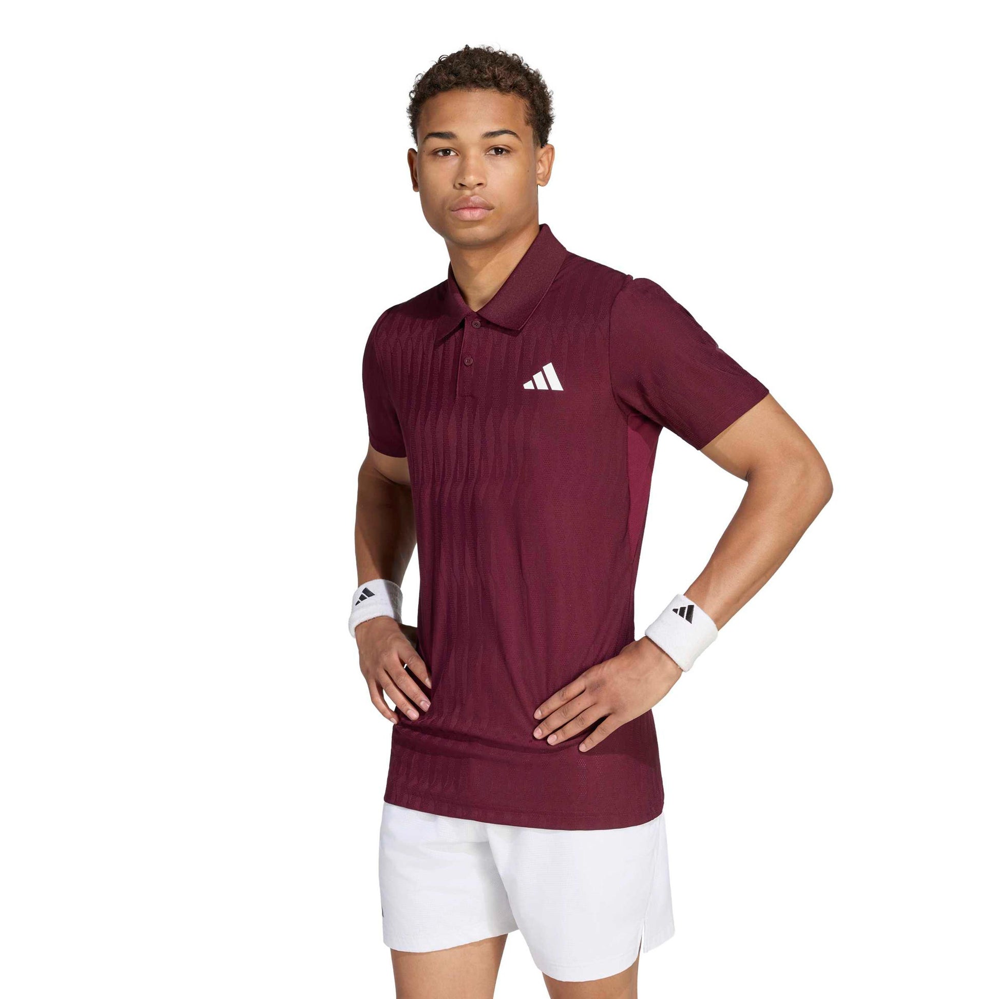 adidas Freelift Polo Uomini - vino rosso