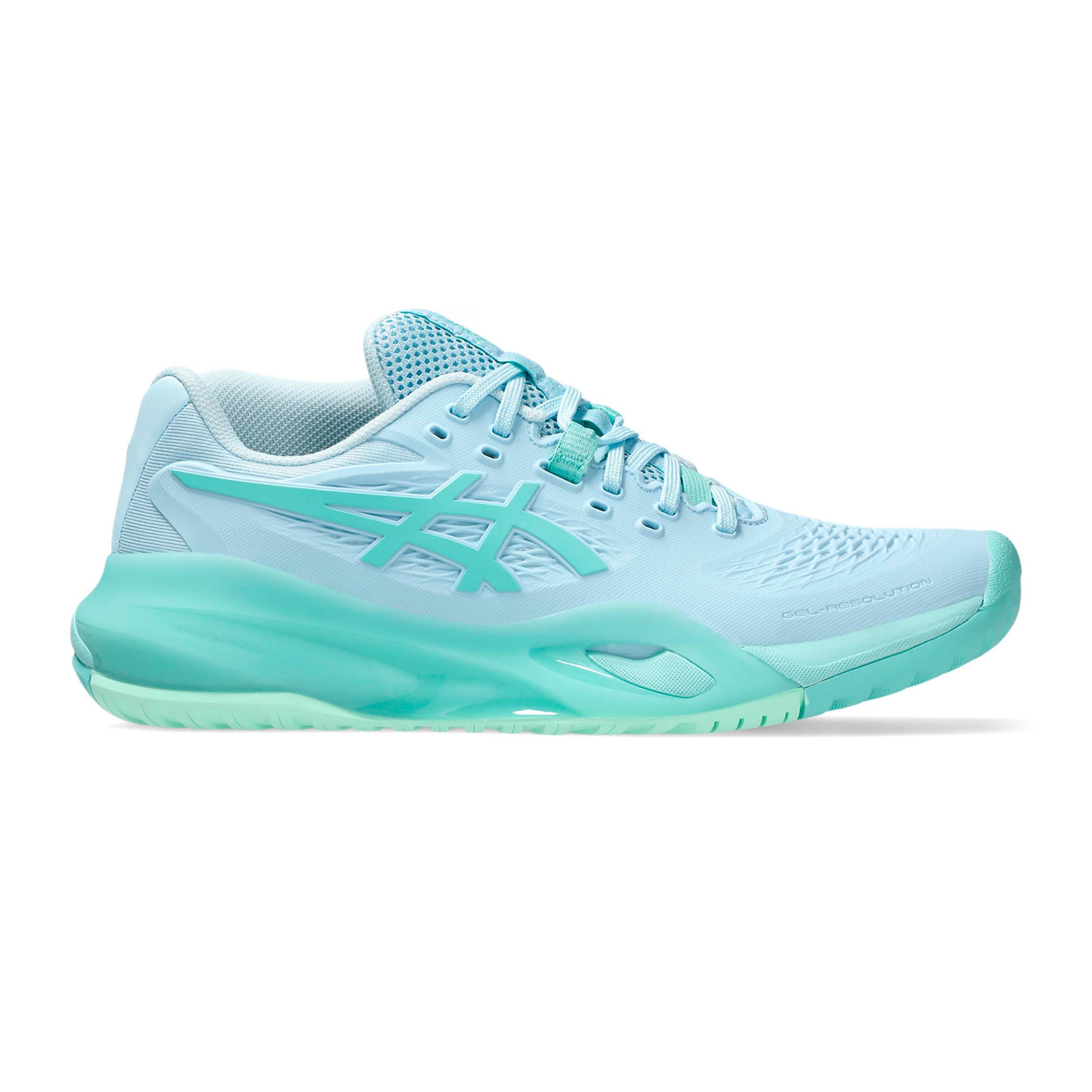 ASICS Gel-Resolution X Allcourtschuh Damen - hellblau, mint