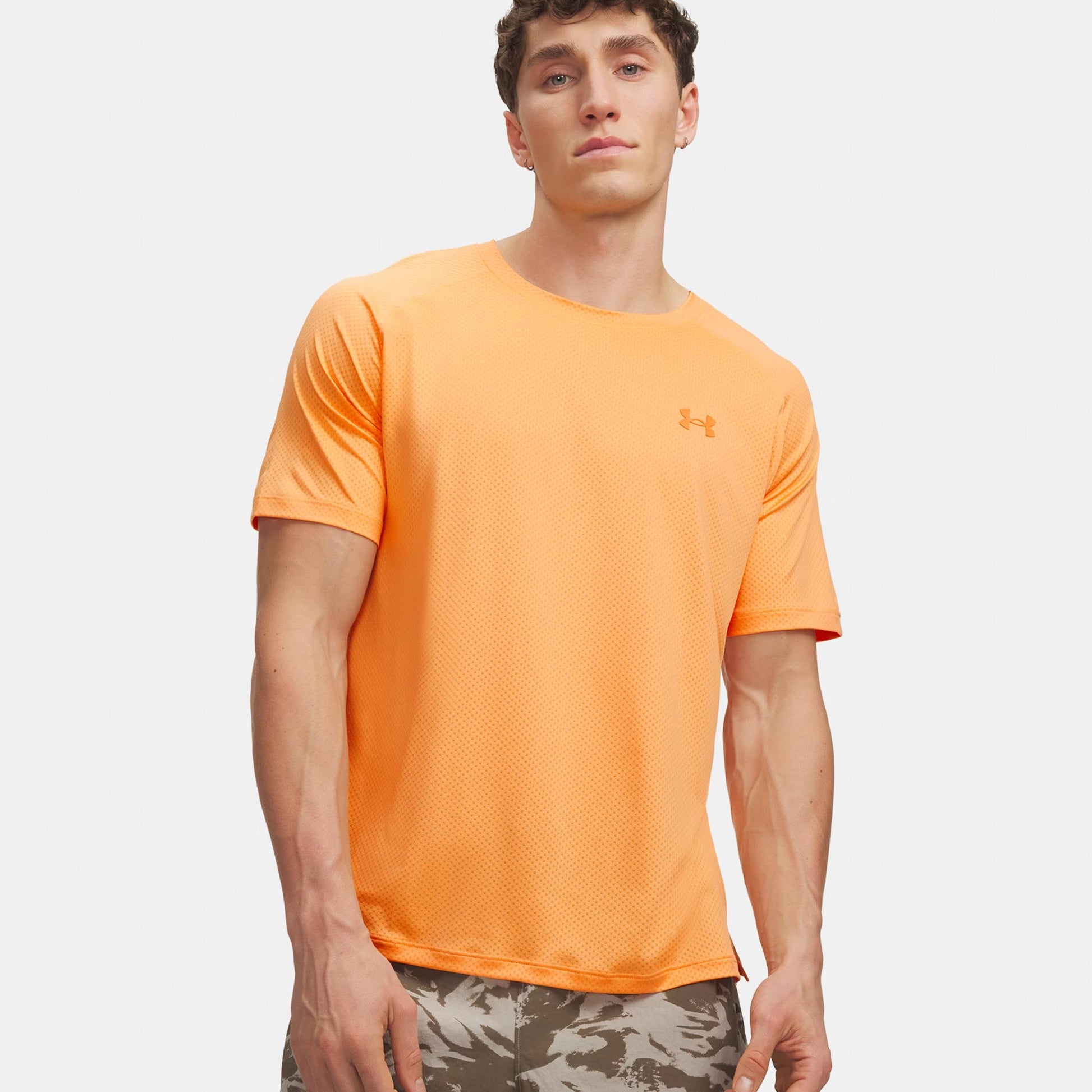 Under Armour Explor Trail Run Graphic  Maillot de course Hommes-orange, noir