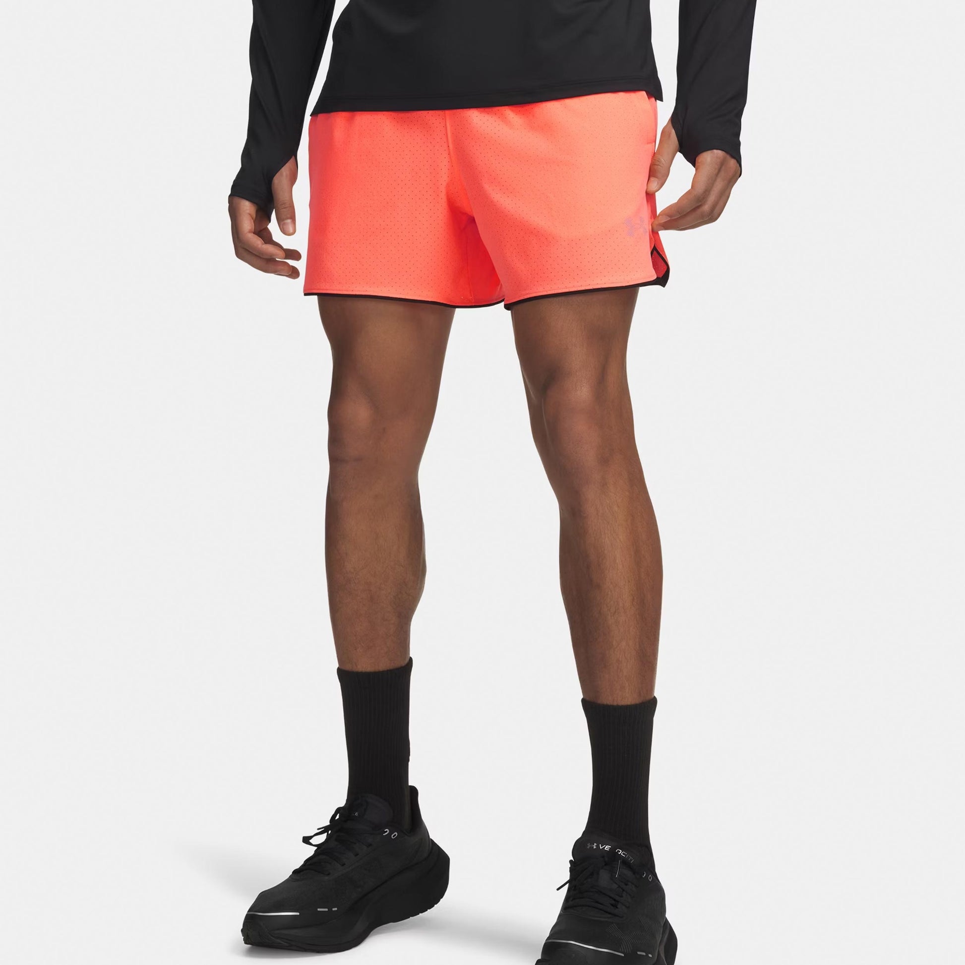 Under Armour Velociti Pro Vent 5in  Short de running Hommes - orange, argent