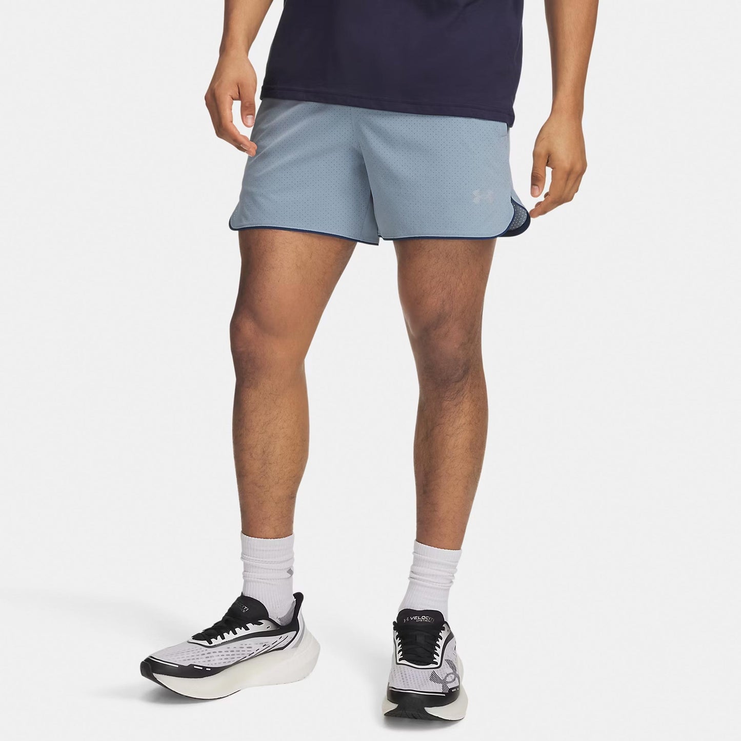 Under Armour Velociti Pro Vent 5in  Pantaloncini da corsa Uomini - grigio-blu