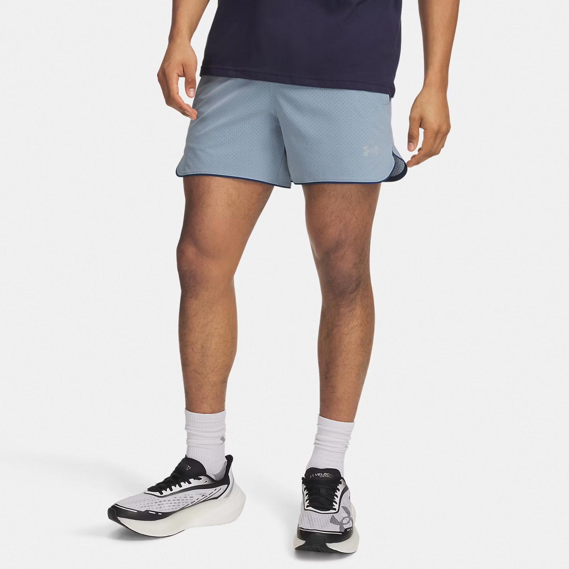 Under Armour Velociti Pro Vent 5in  Pantaloncini da corsa Uomini - grigio-blu
